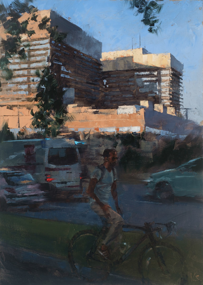 STREET SCENE XIII „AKH“, 2021 70 x 50 cm