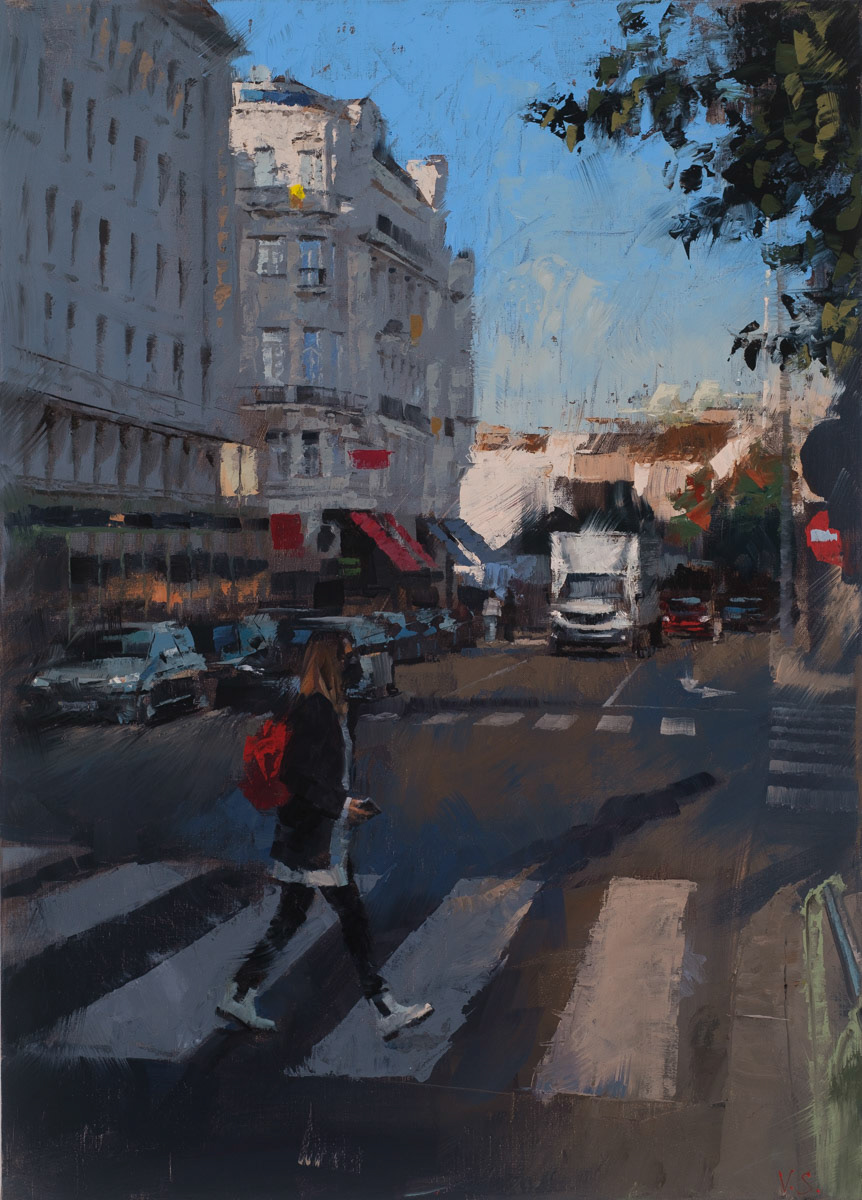 STREET SCENE XVII, 2021, 70 x50 cm