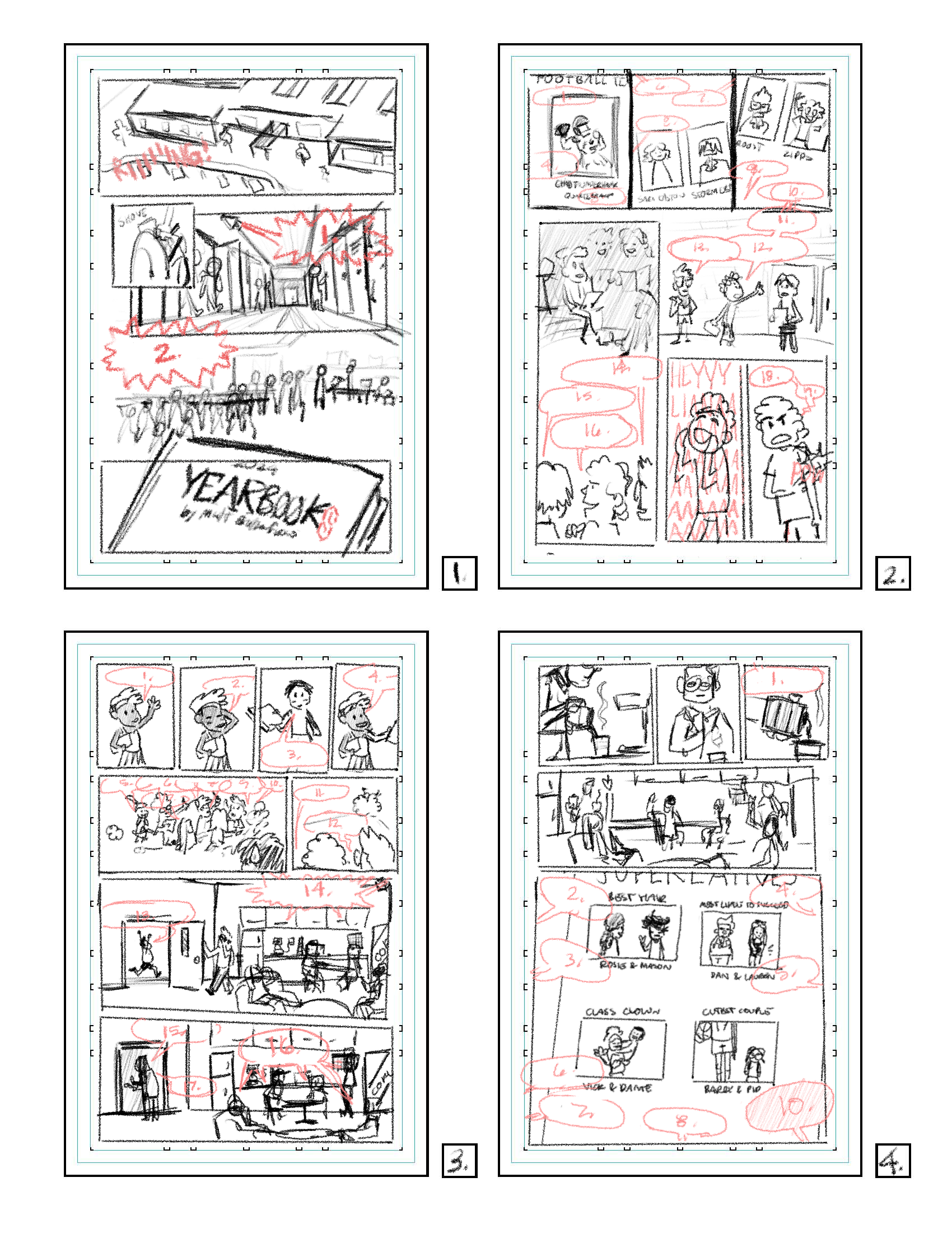 Thumbnails for Pages 1-4
