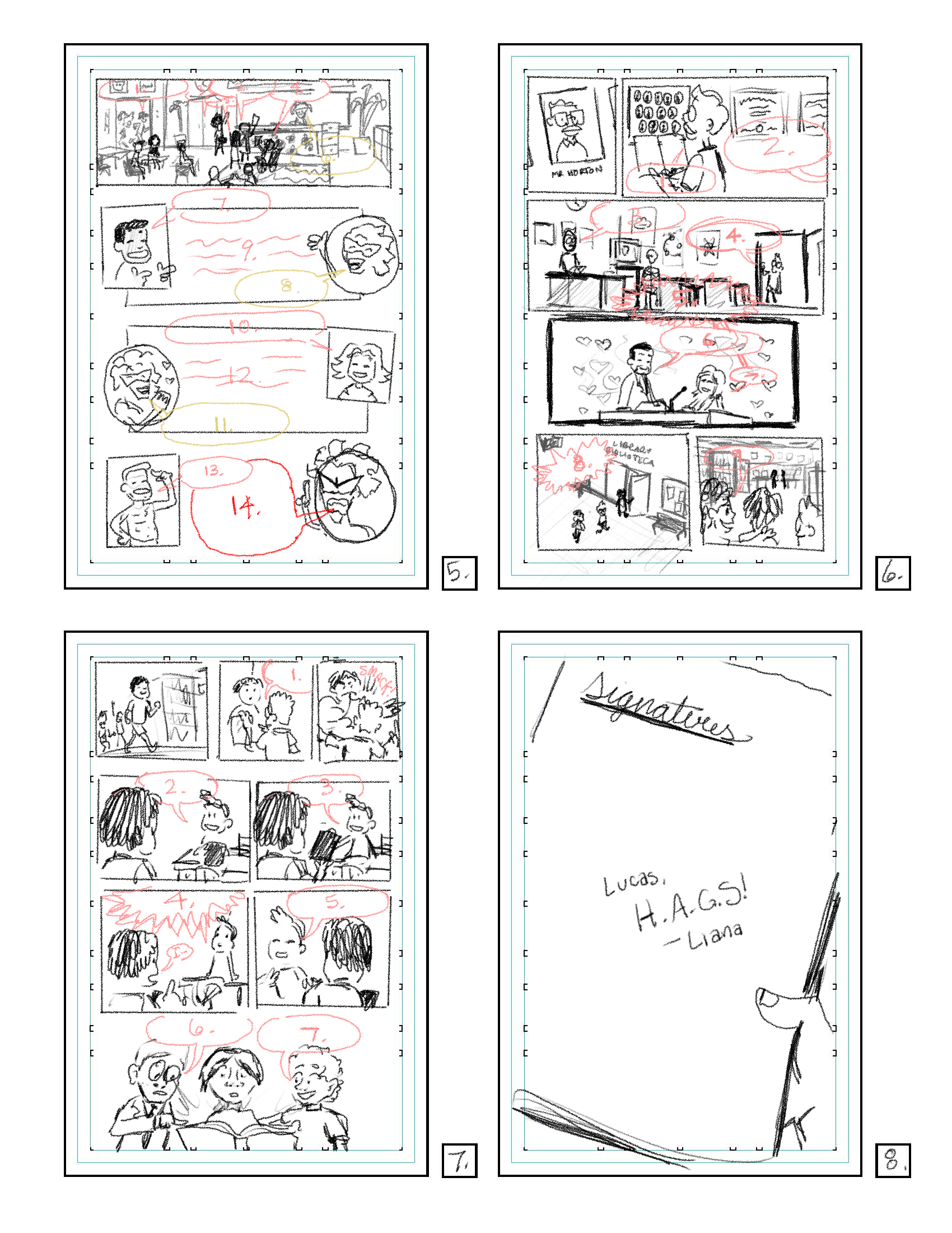 Thumbnails for Pages 5-8