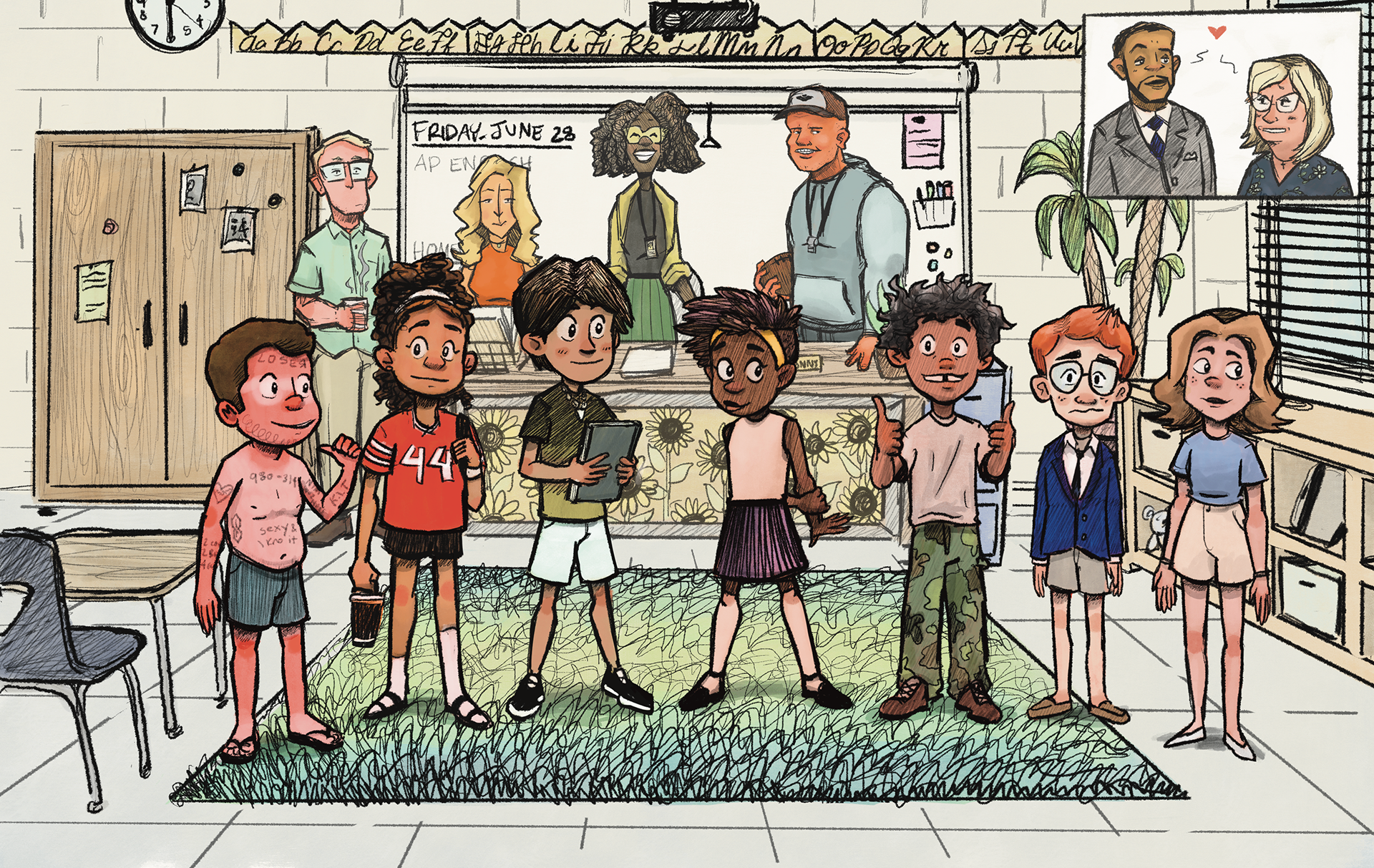 Local color + shading