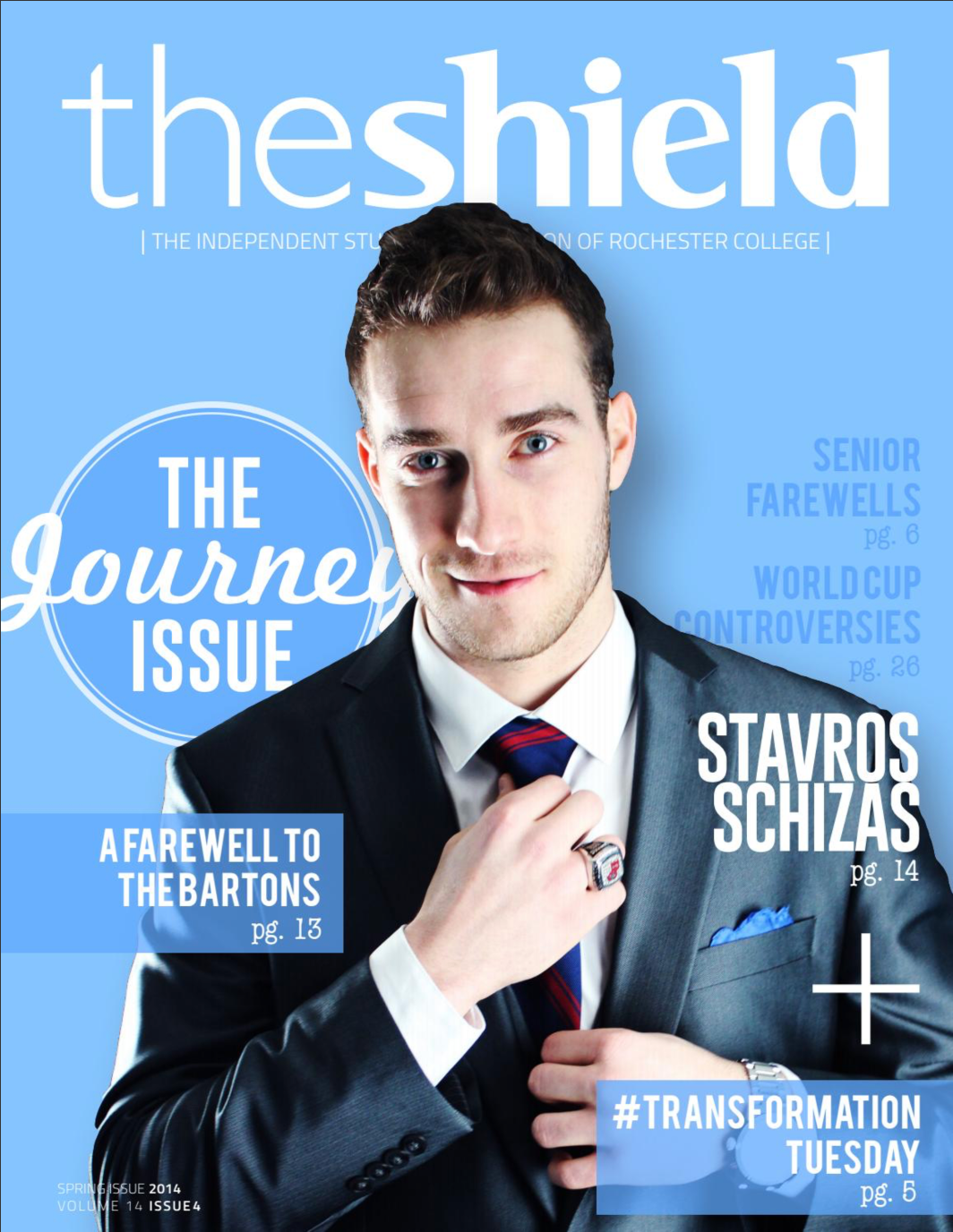 Shield Magazine, Rochester College, MI - Photo: Nicholas Simonis - Spring 2014
