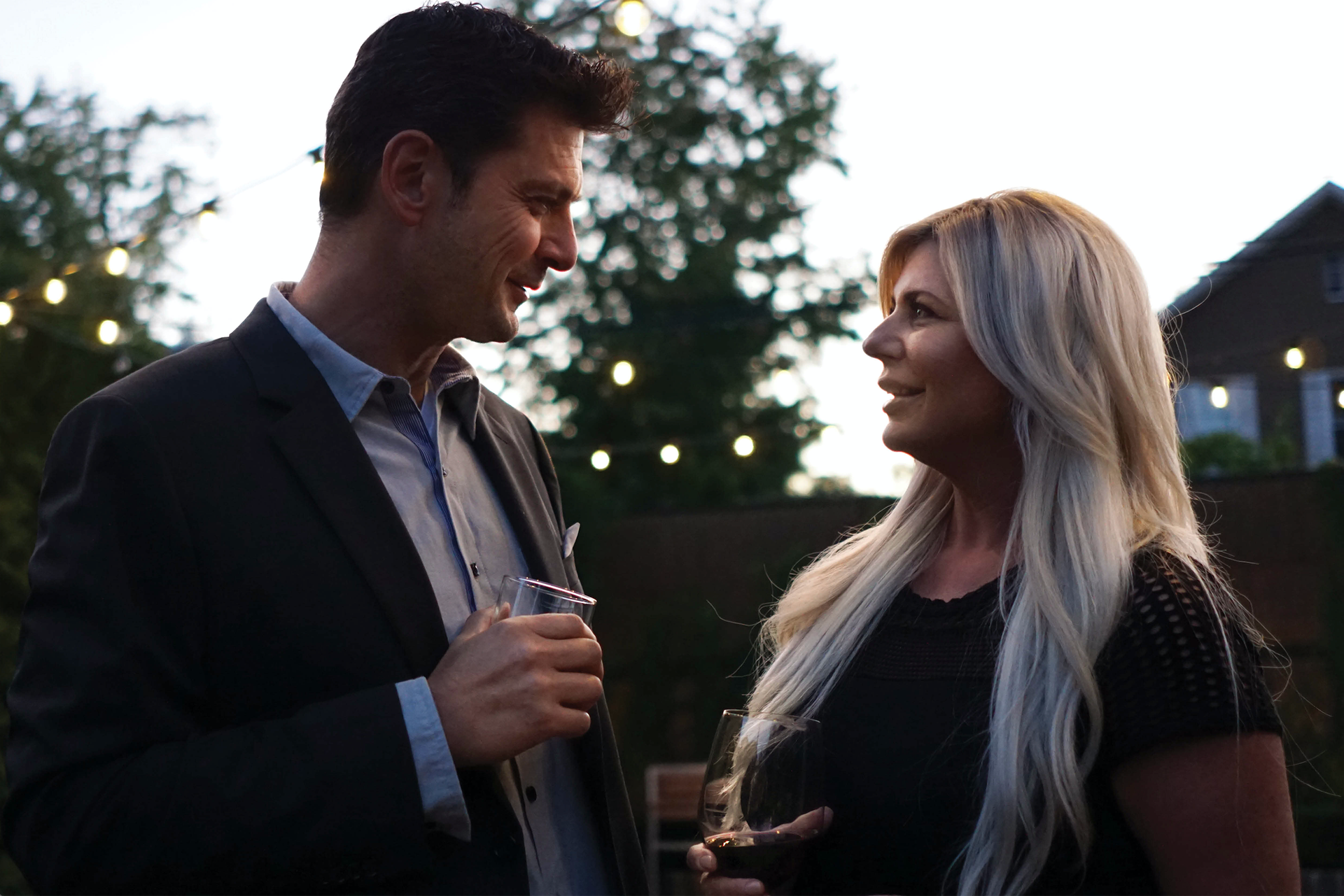 Couple Mingling for Chapman House, Rochester, MI - 2018