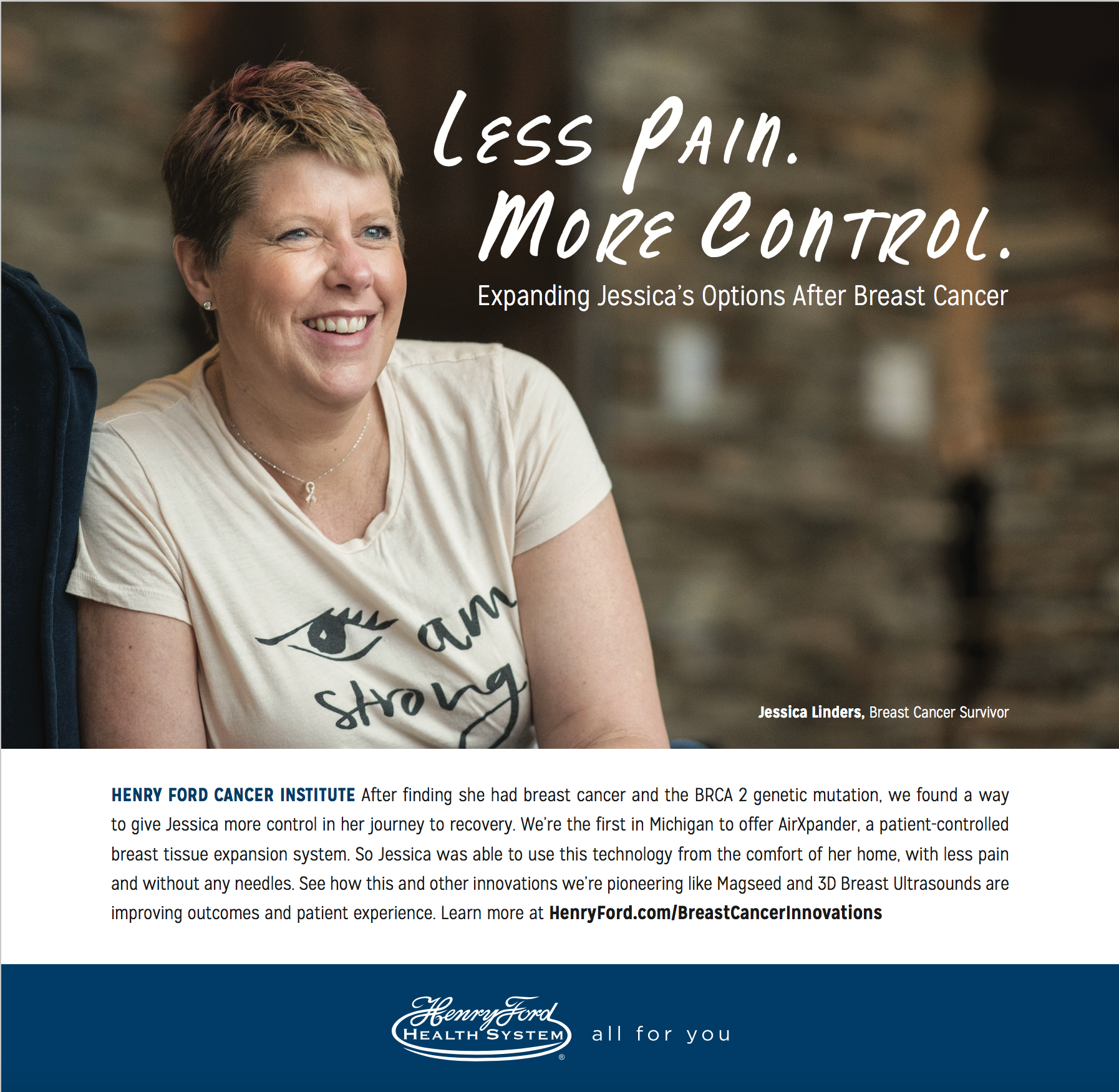 Henry Ford Health Systems digital graphic for Brogan & Partners
