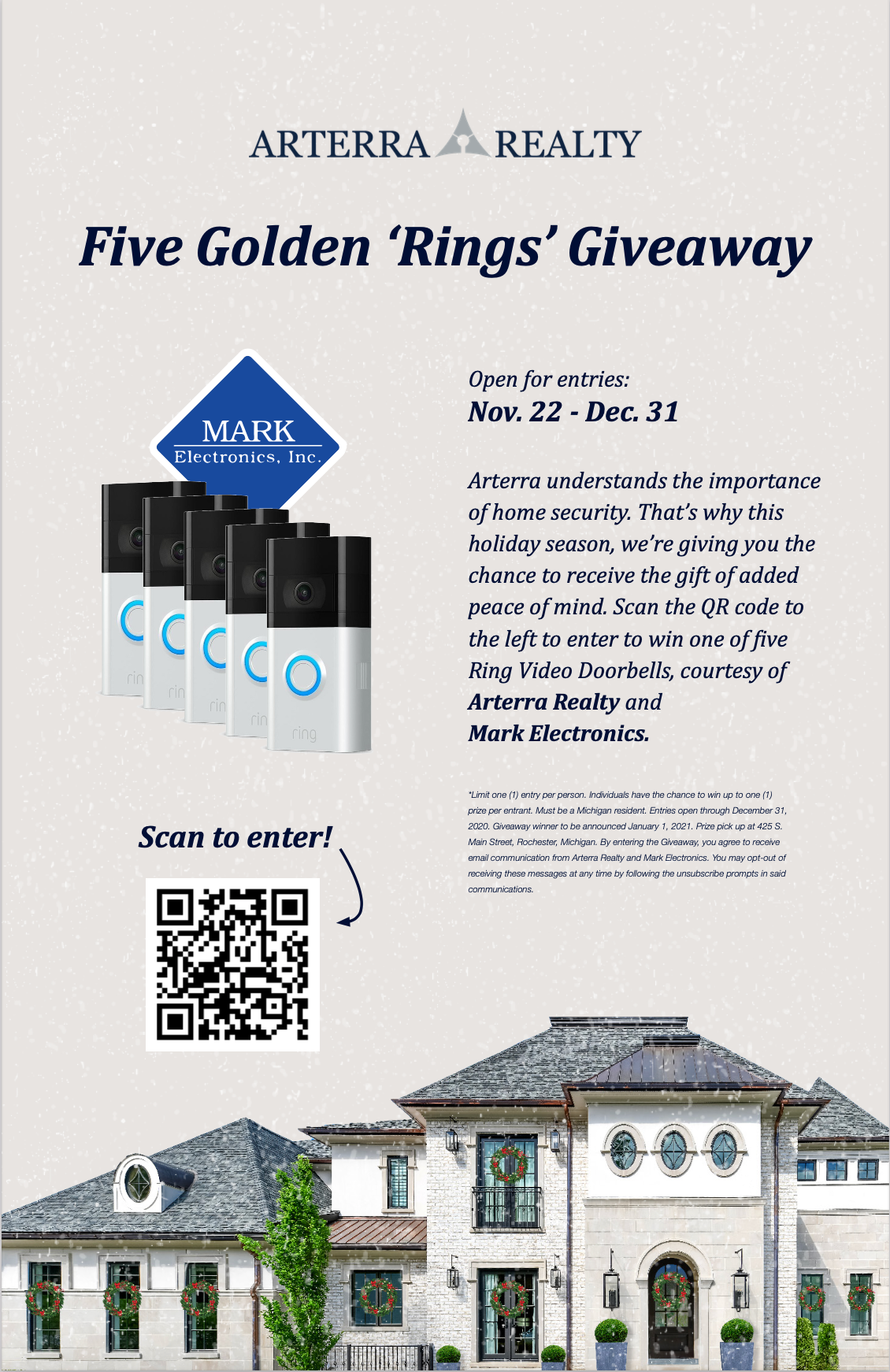 Holiday Campaign Flyer - Arterra Realty