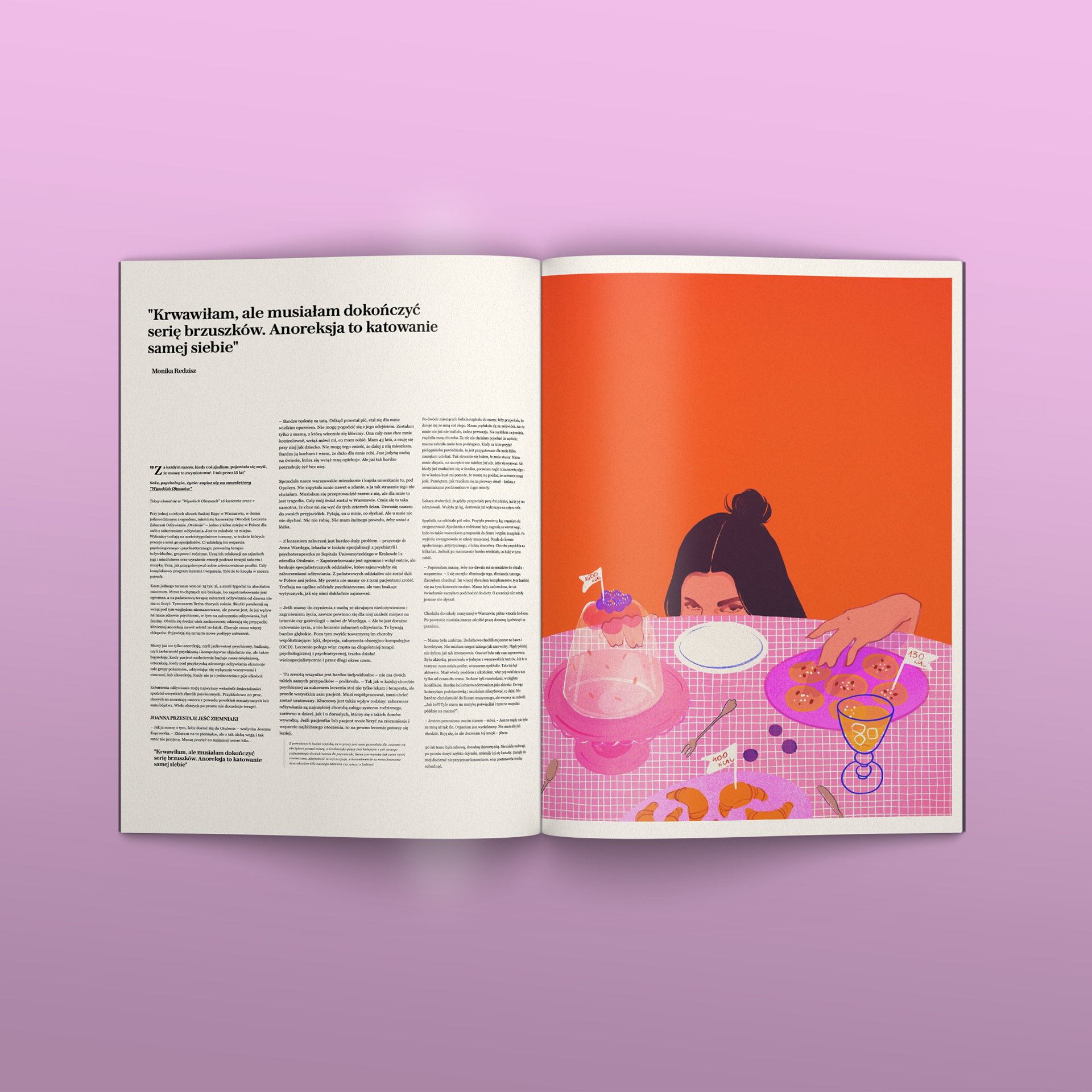 Eating disorders, Wysokie obcasy magazine
