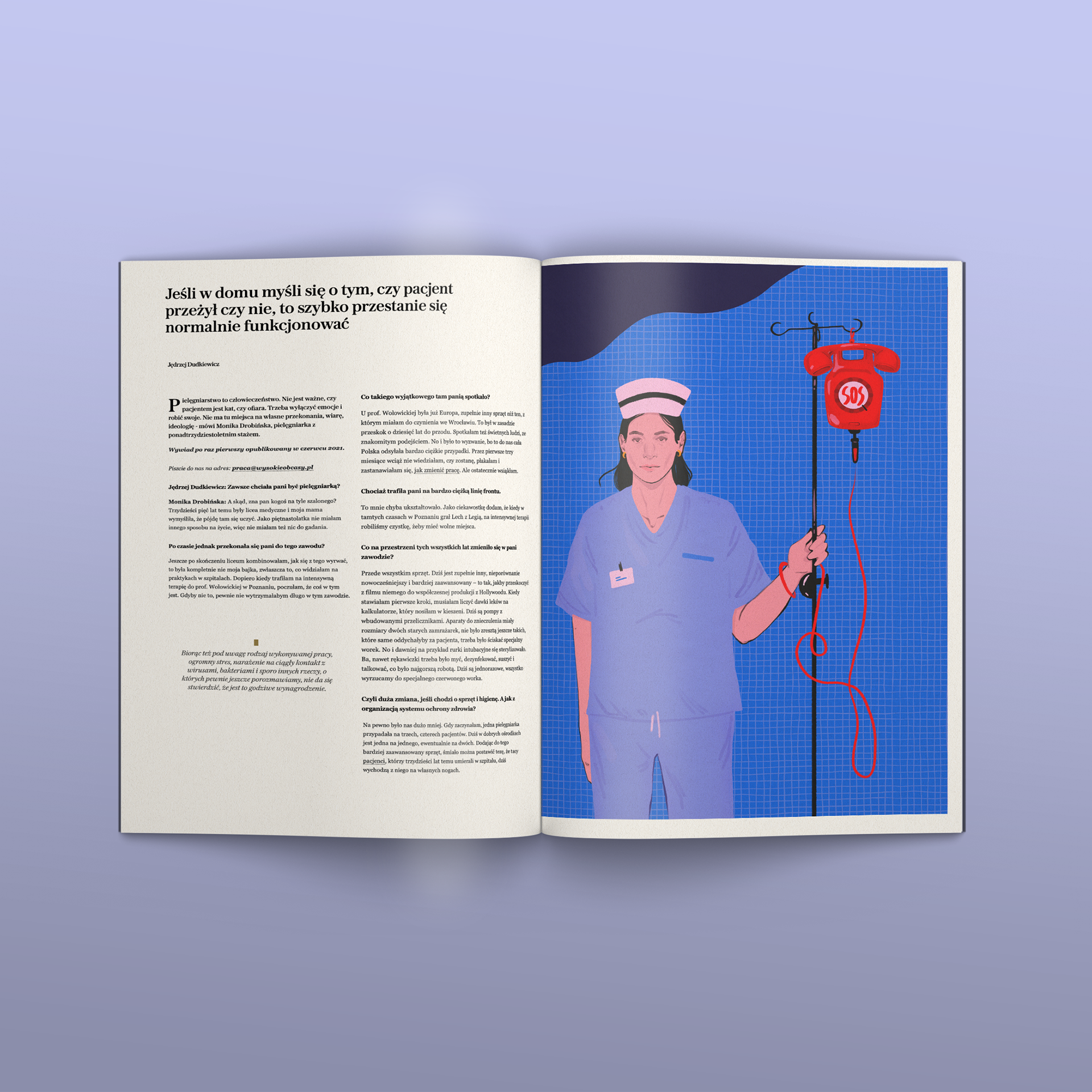 Help for nurses, Wysokie obcasy magazine