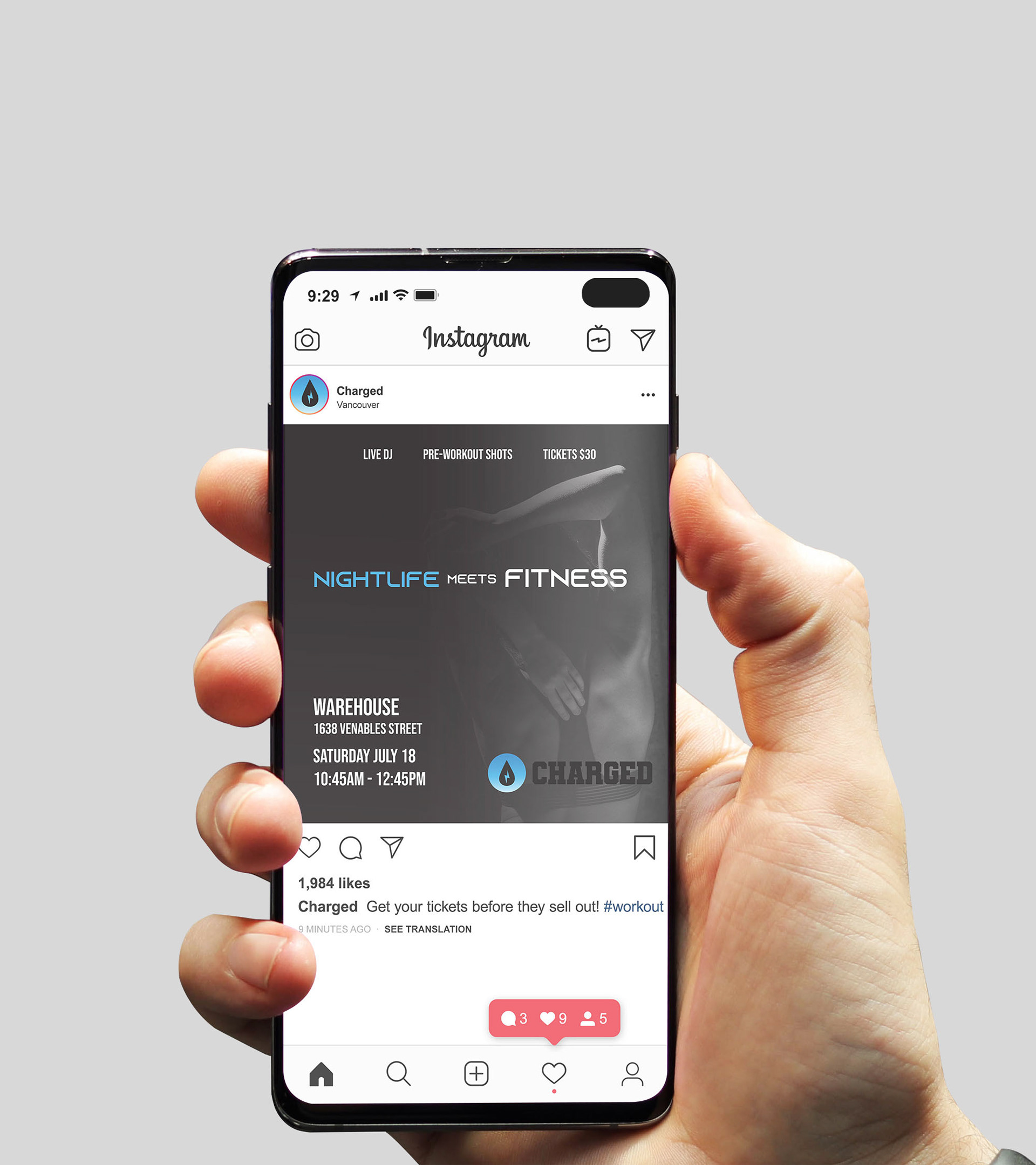Social Media Post - Charged Fitness