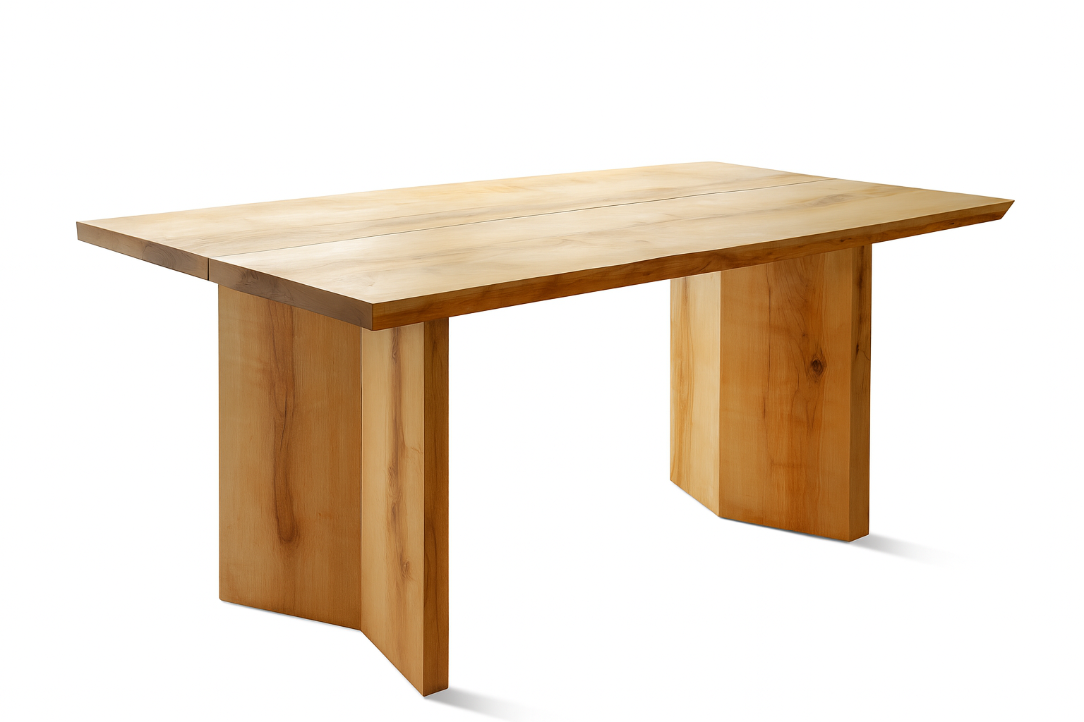 Author-designed solid wood dining table crafted in-house by Perdok & Novotná.