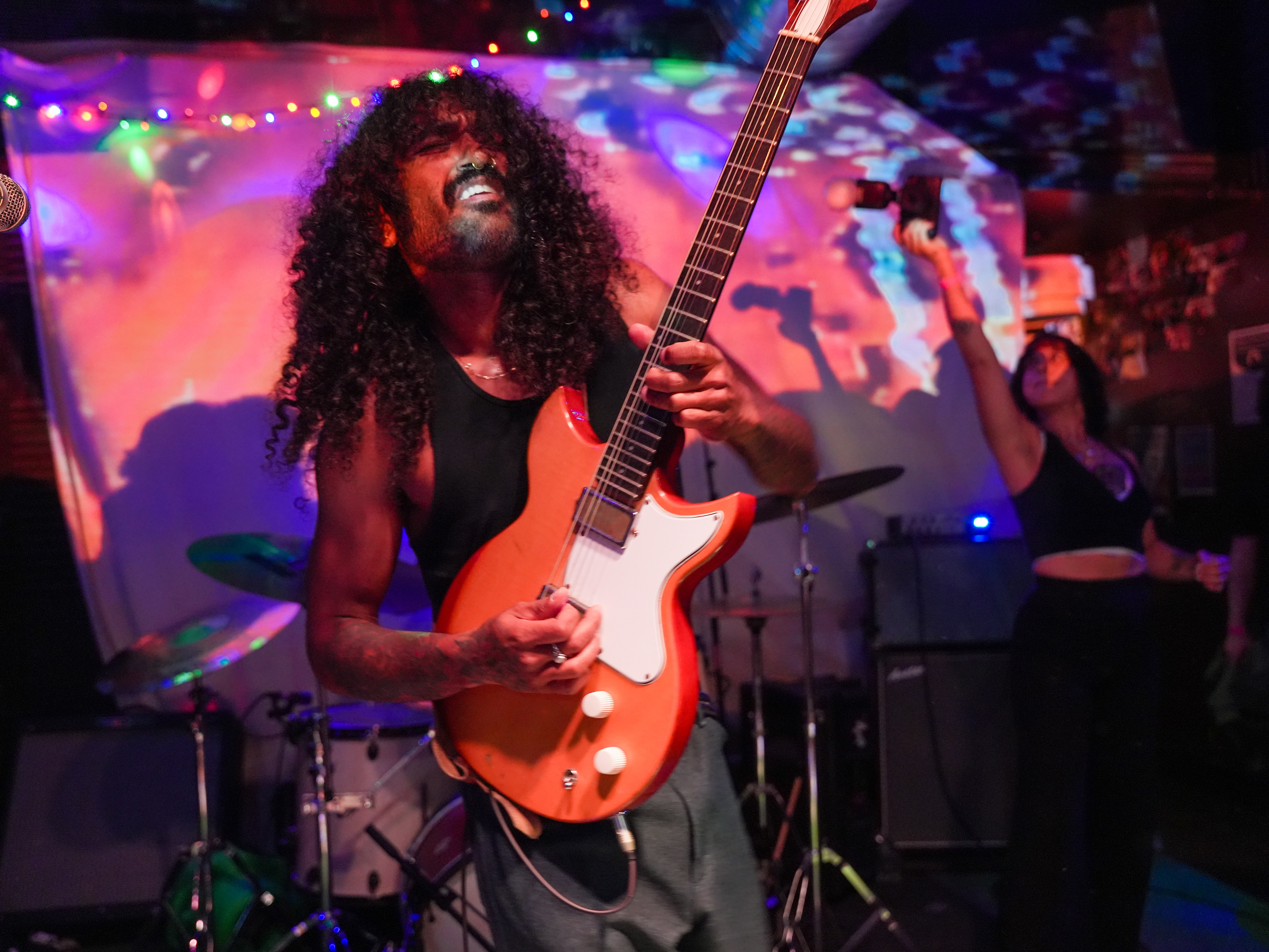 Rafael Nava of Shadow Work performing the kickoff show for the Something’s Burning Tour at Surfside 7.