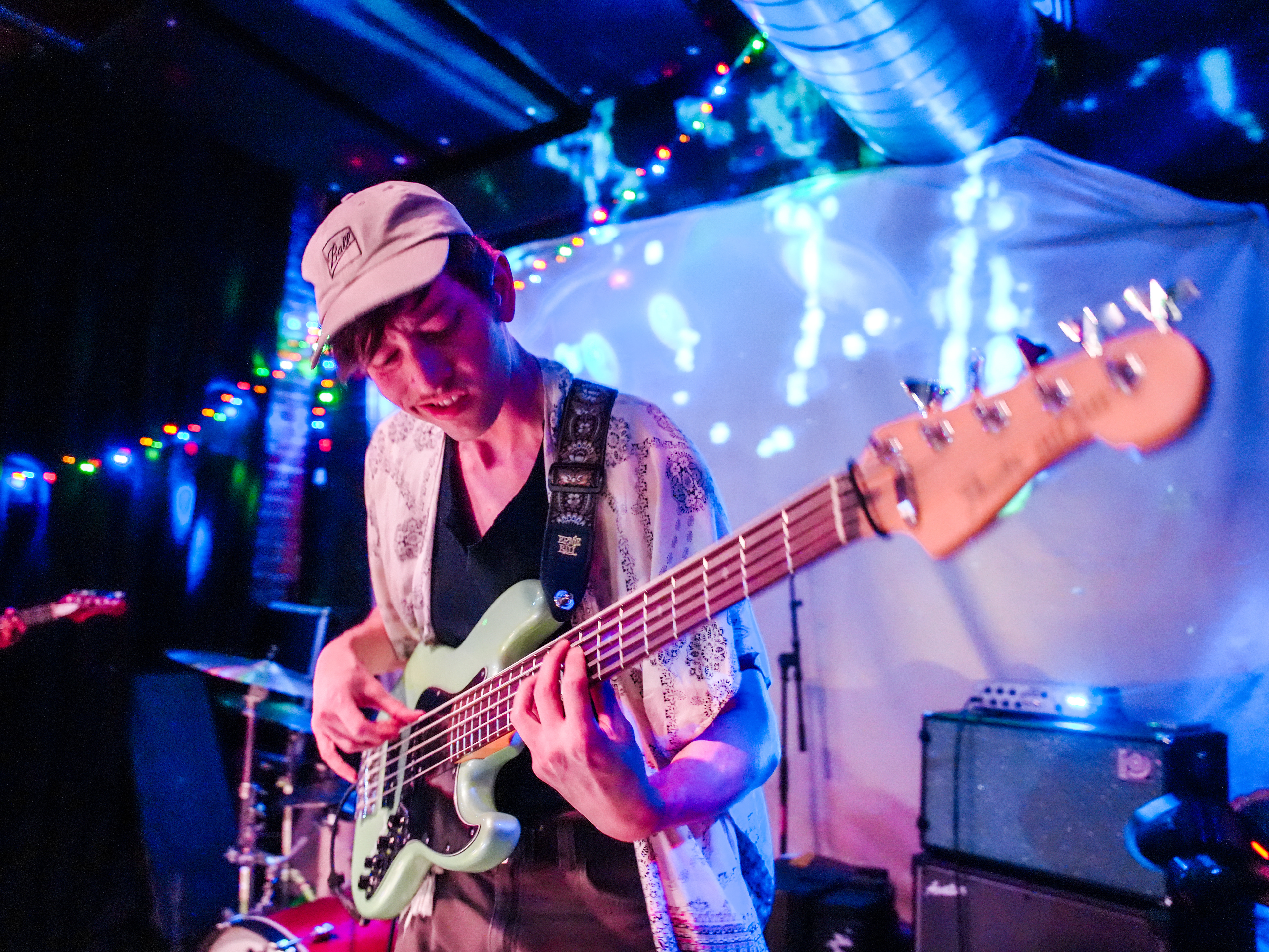 Joseph Szlanic of Shadow Work performing the kickoff show for the Something’s Burning Tour at Surfside 7.