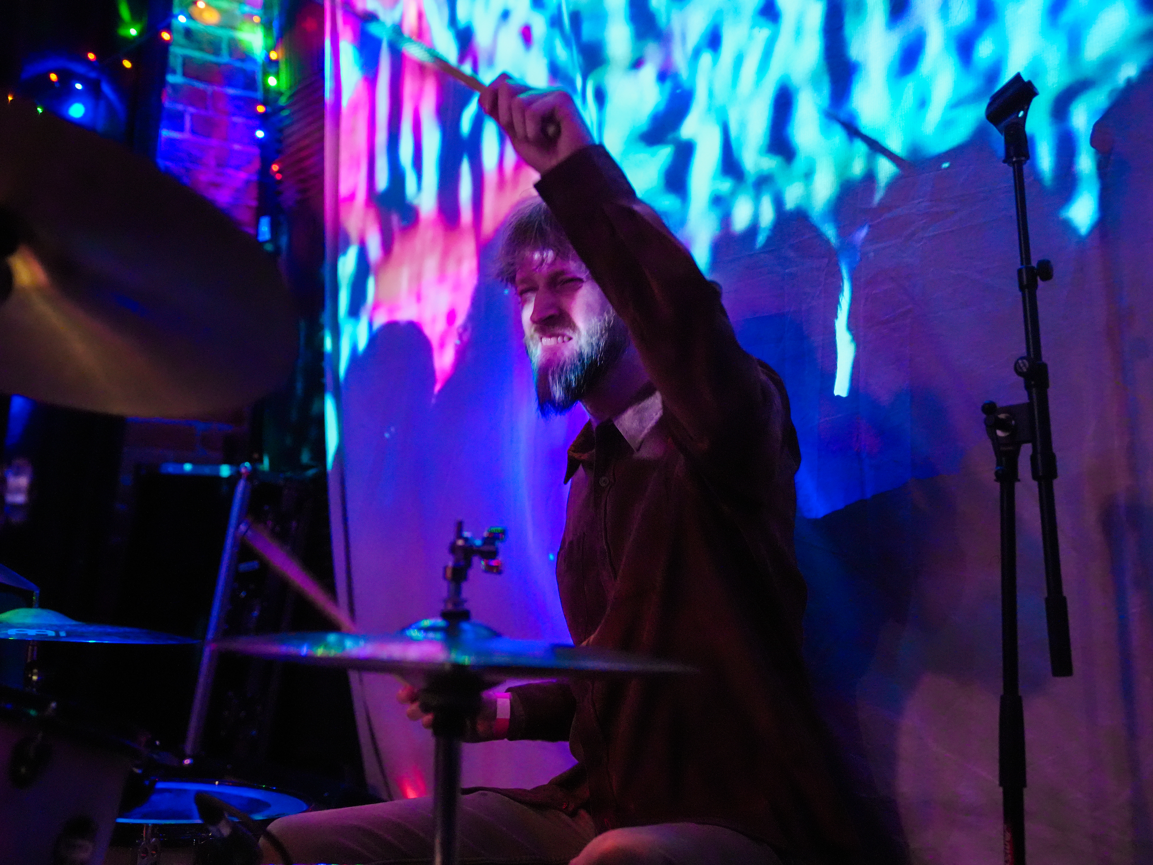 Ben Zickau of Shadow Work performing the kickoff show for the Something’s Burning Tour at Surfside 7.