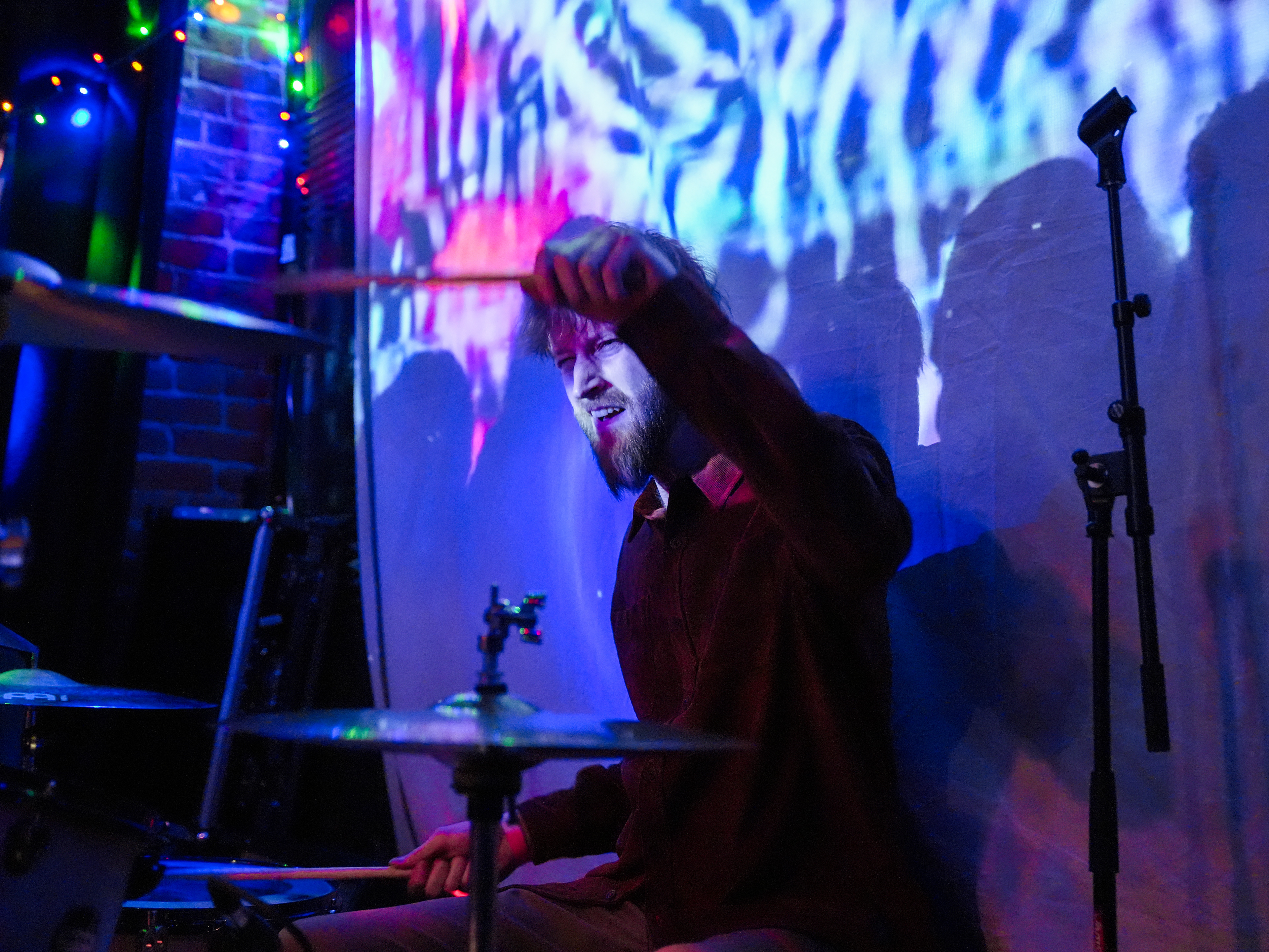 Ben Zickau of Shadow Work performing the kickoff show for the Something’s Burning Tour at Surfside 7.