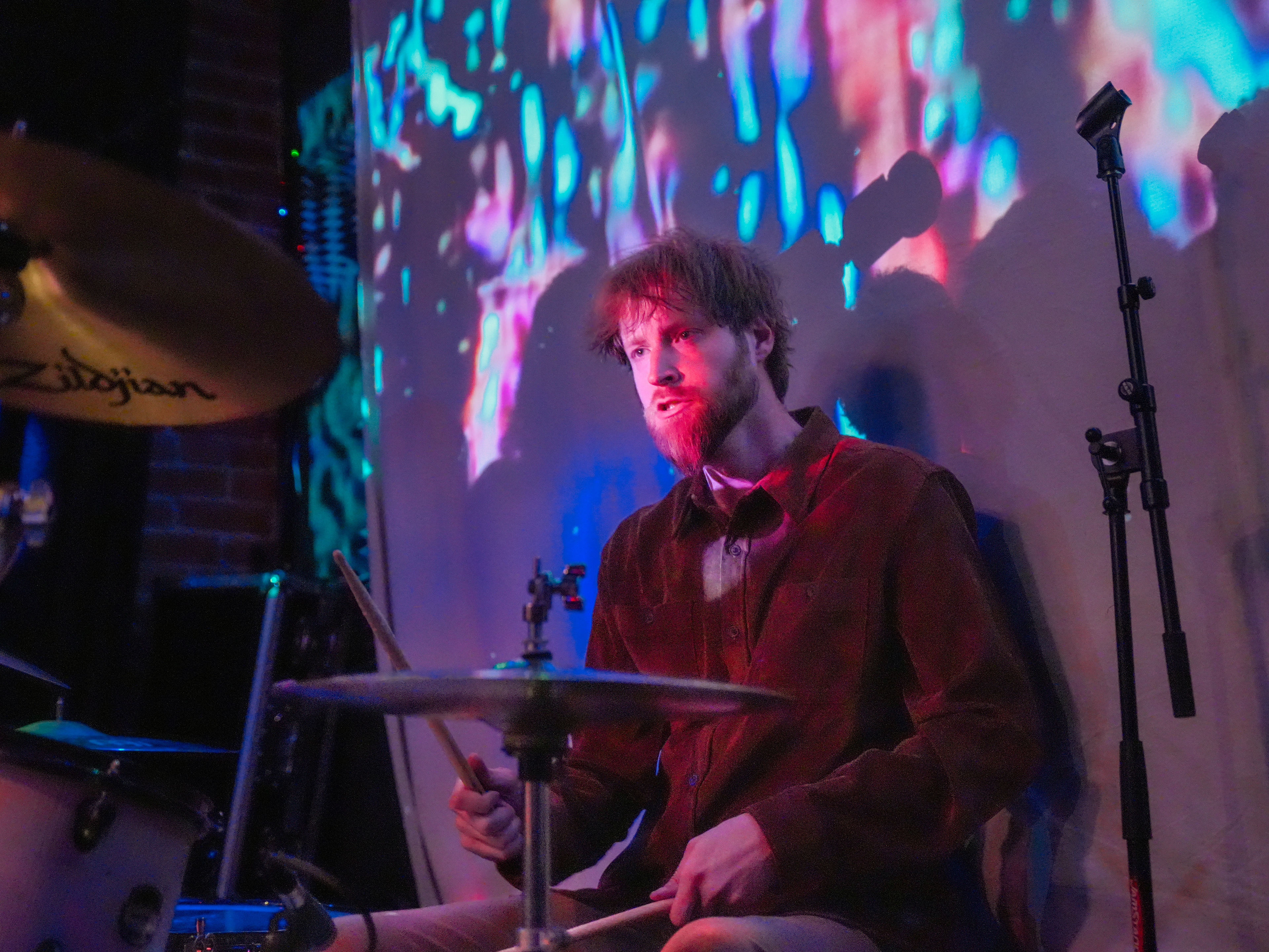 Ben Zickau of Shadow Work performing the kickoff show for the Something’s Burning Tour at Surfside 7.