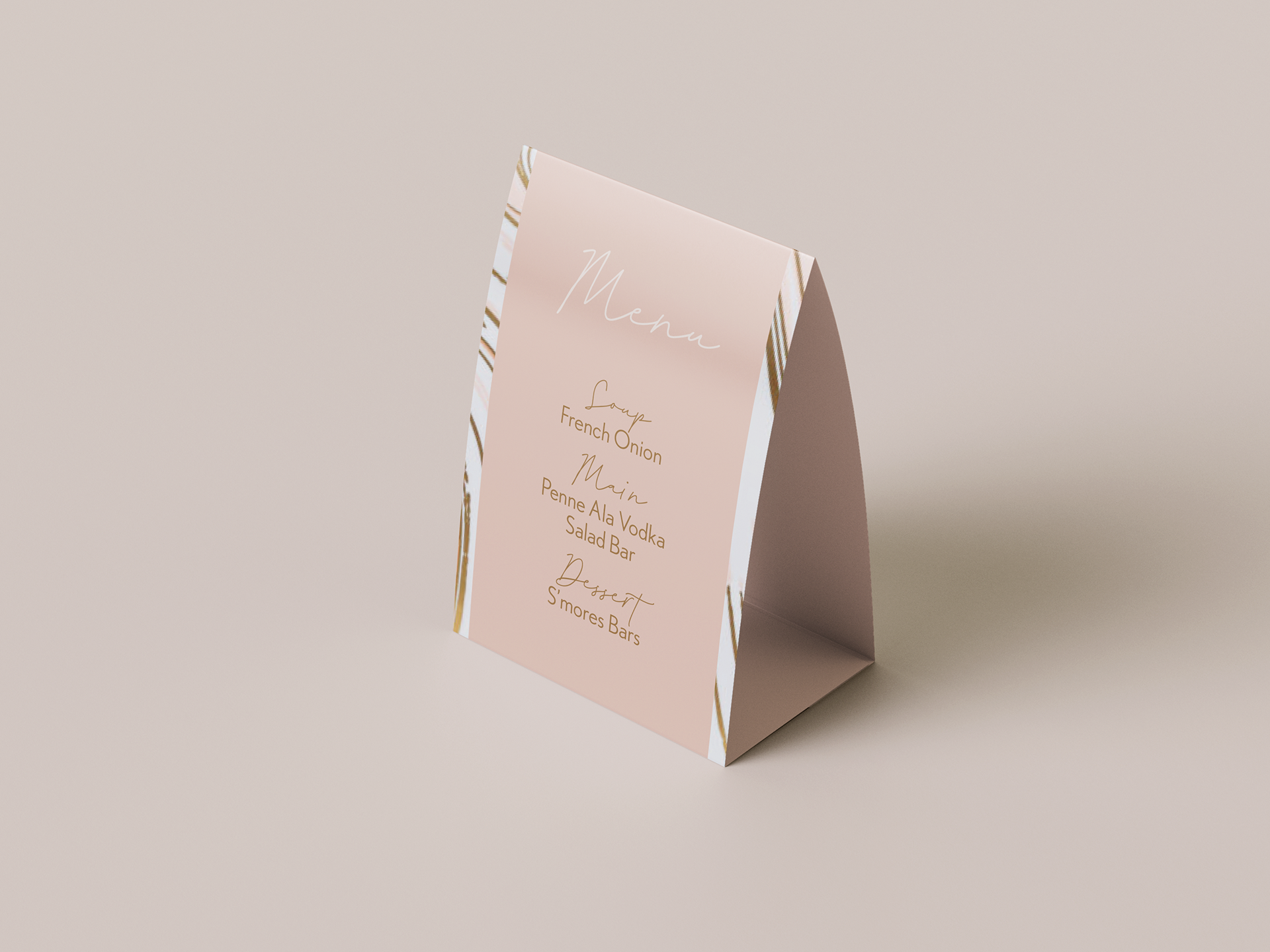 Chavi Silverberg Bas Mitzvah Menu