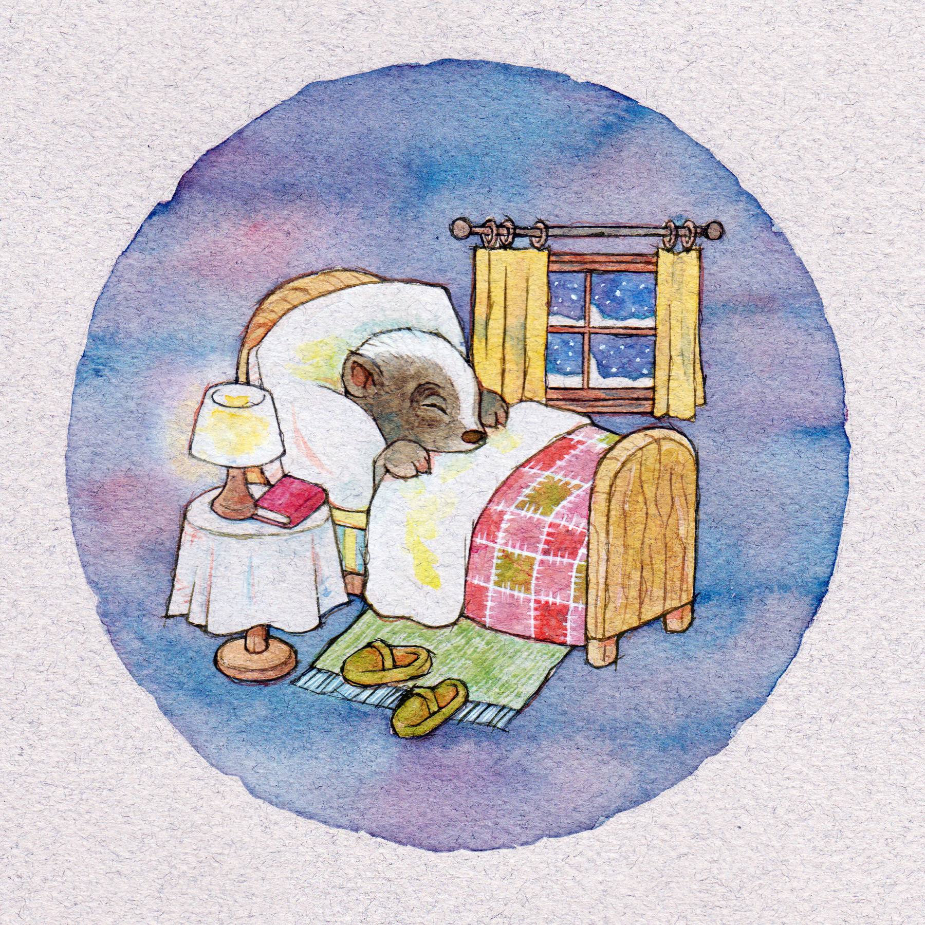 SLEEPNG LITTLE SKUNK