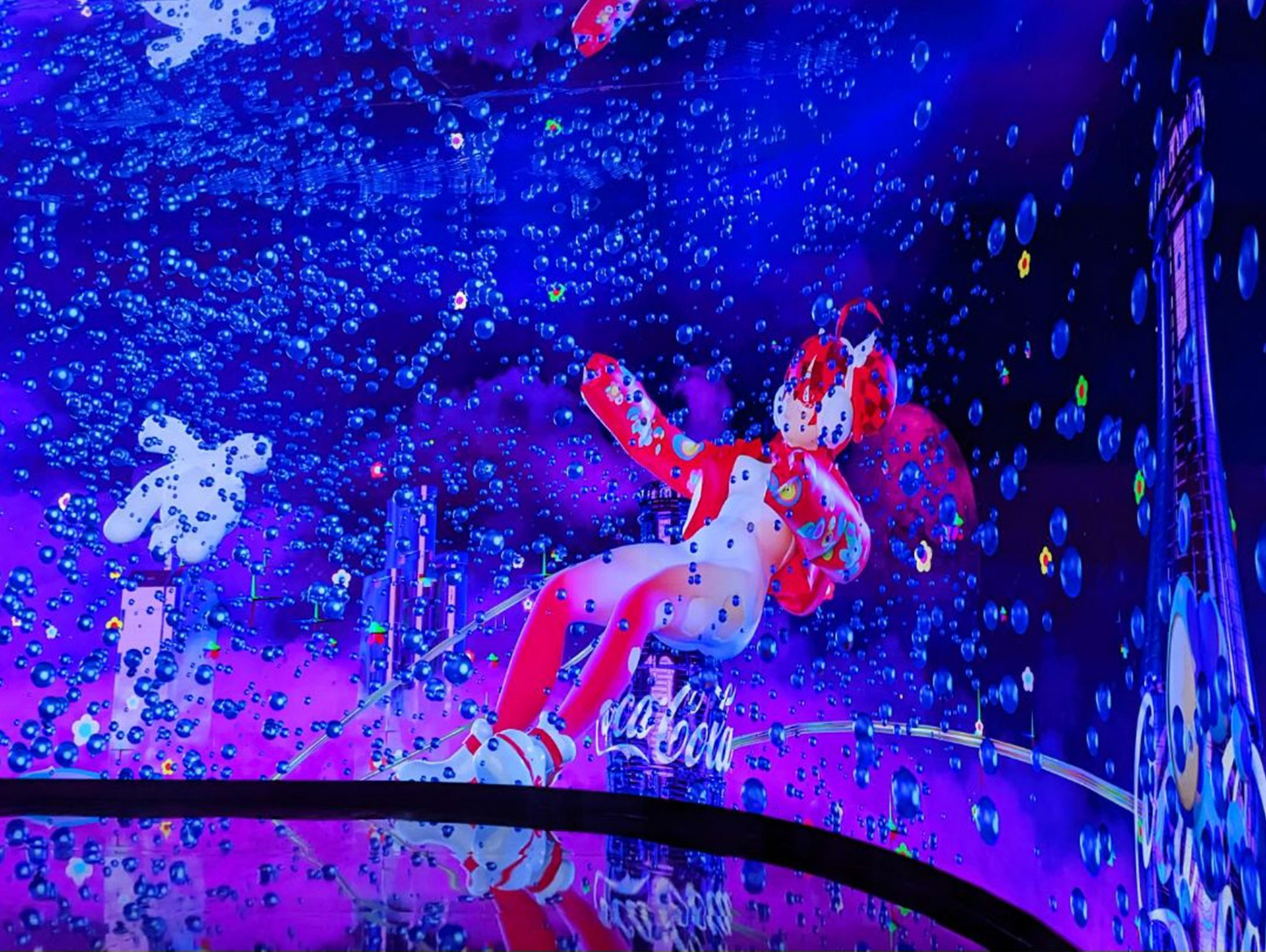 Giant screen in action