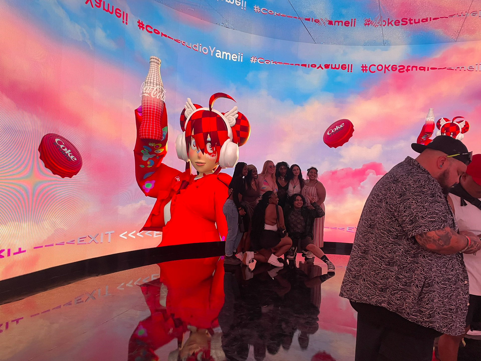 Photoshoot at the end of the show