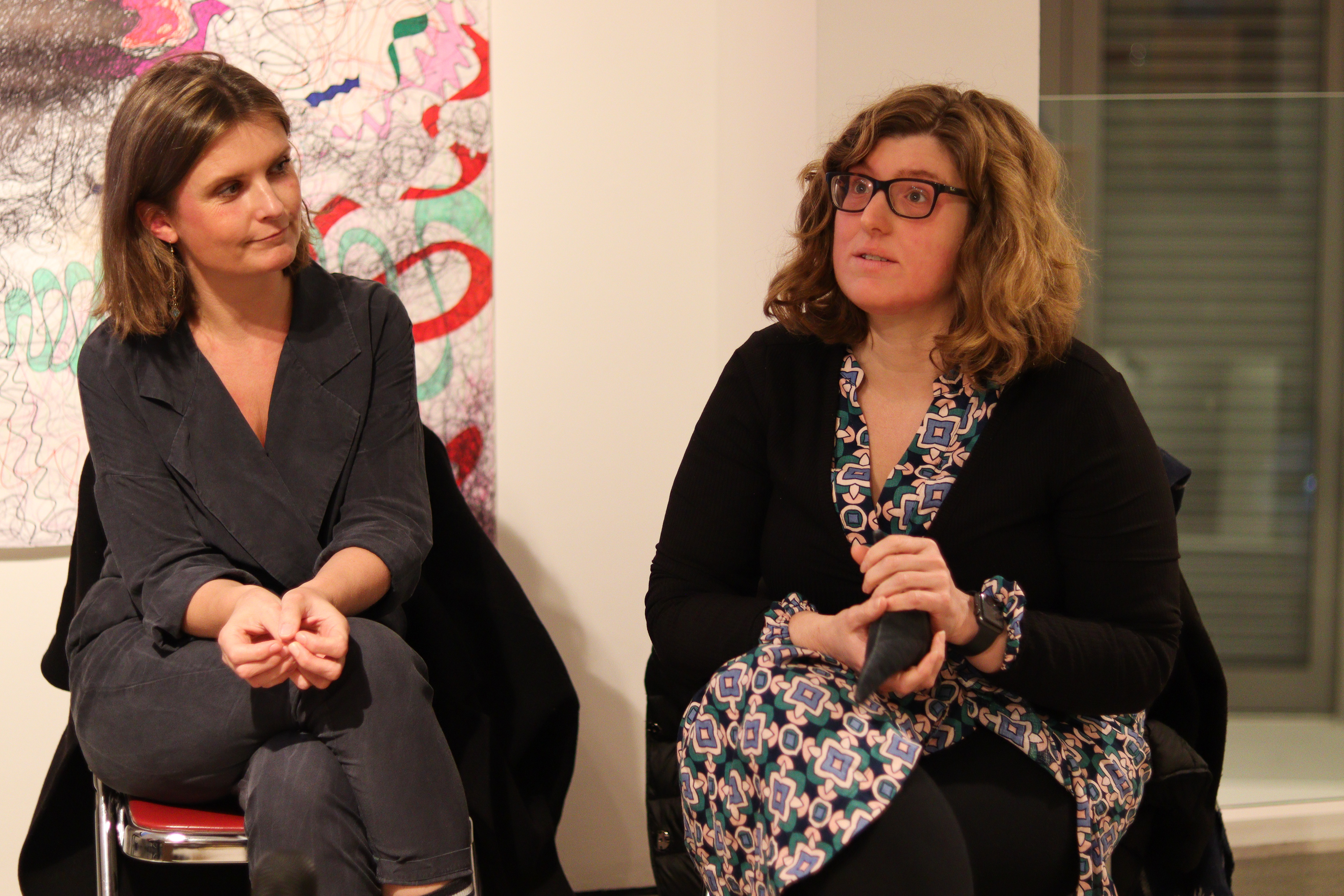 Katie Charlton (right), Sarah Evelyn Marsh (left)