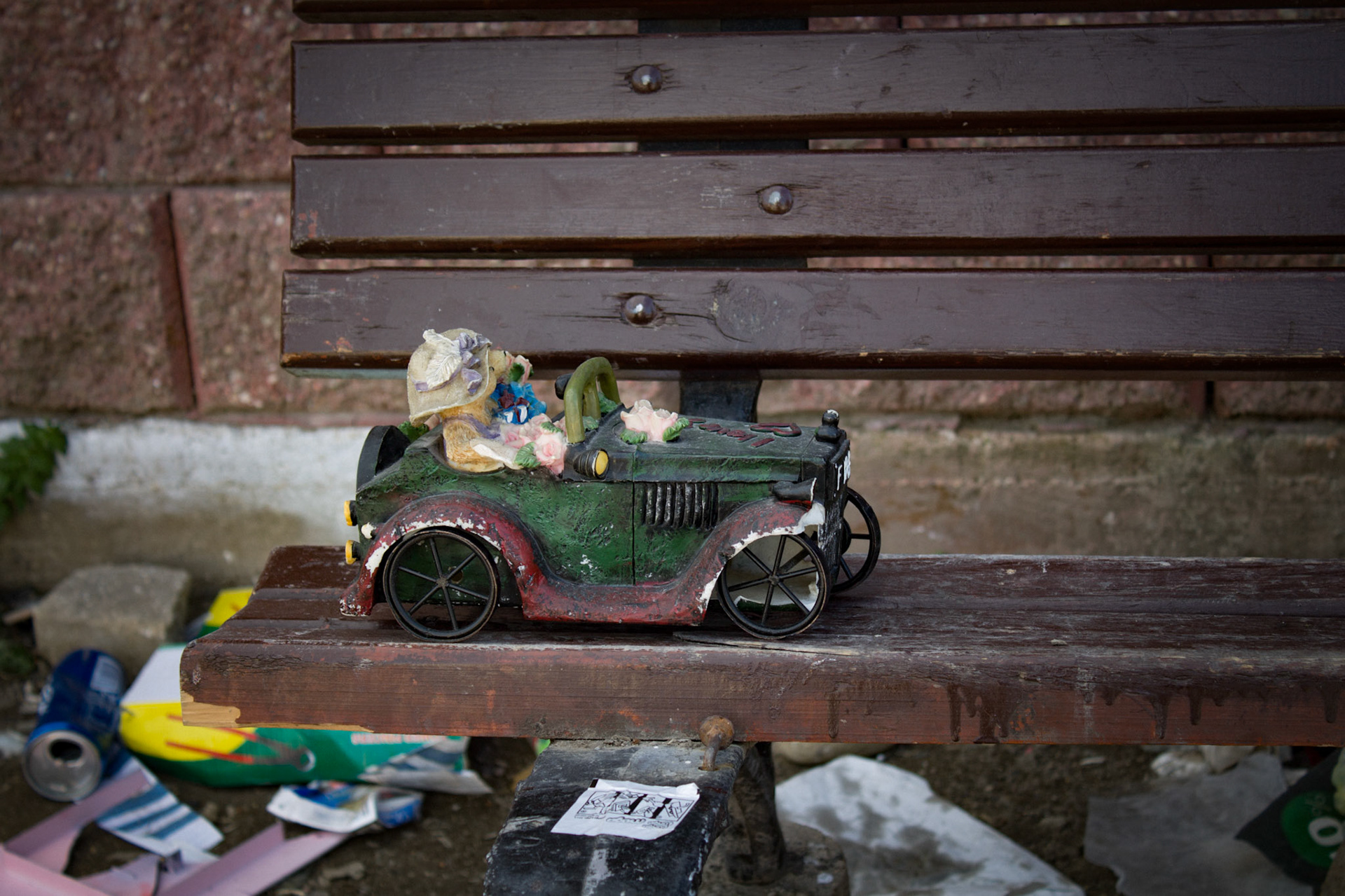 Toy car in Shutka, Skopje