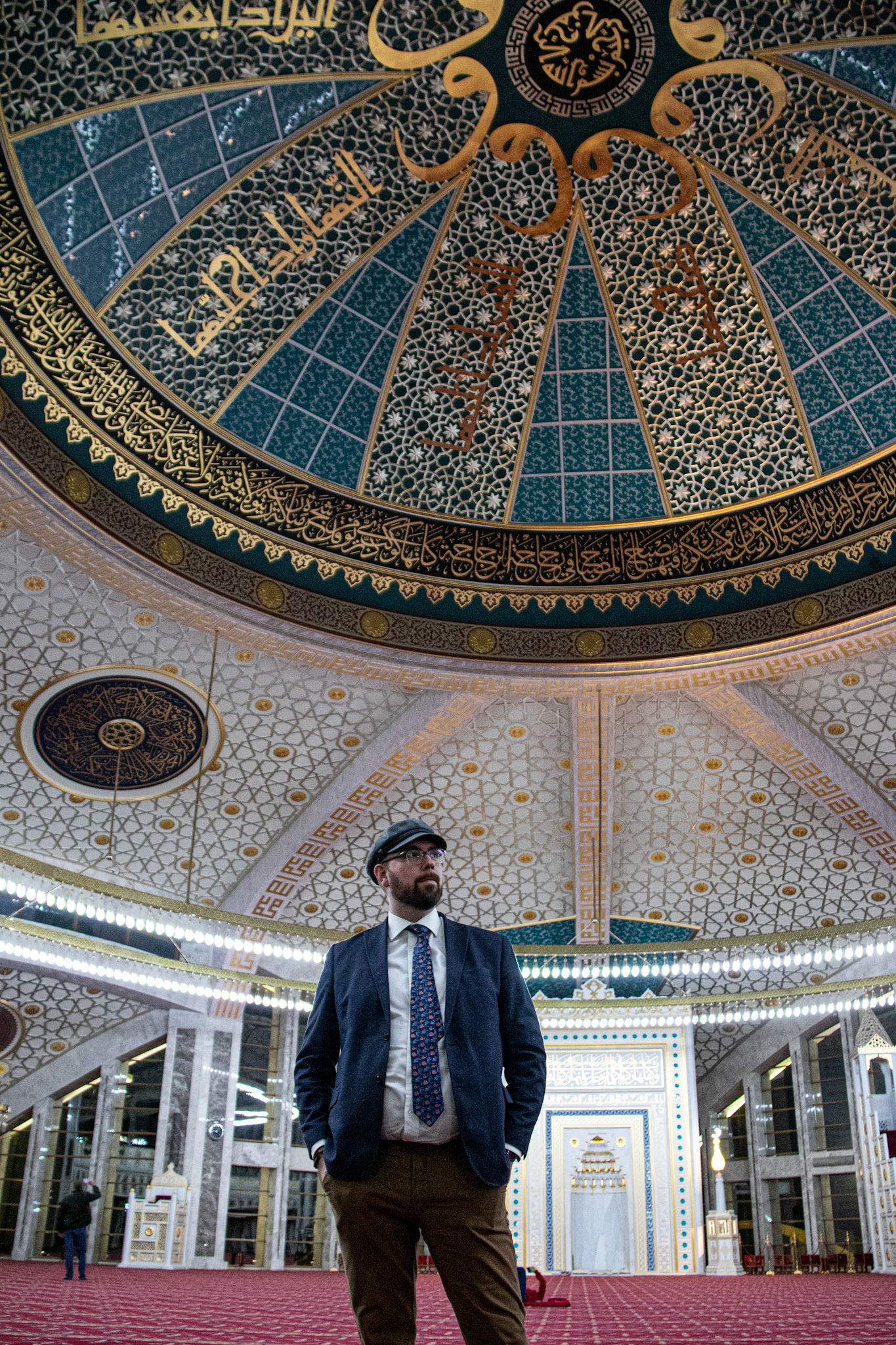 Inside the Aimani Kadyrova Mosque, Argun