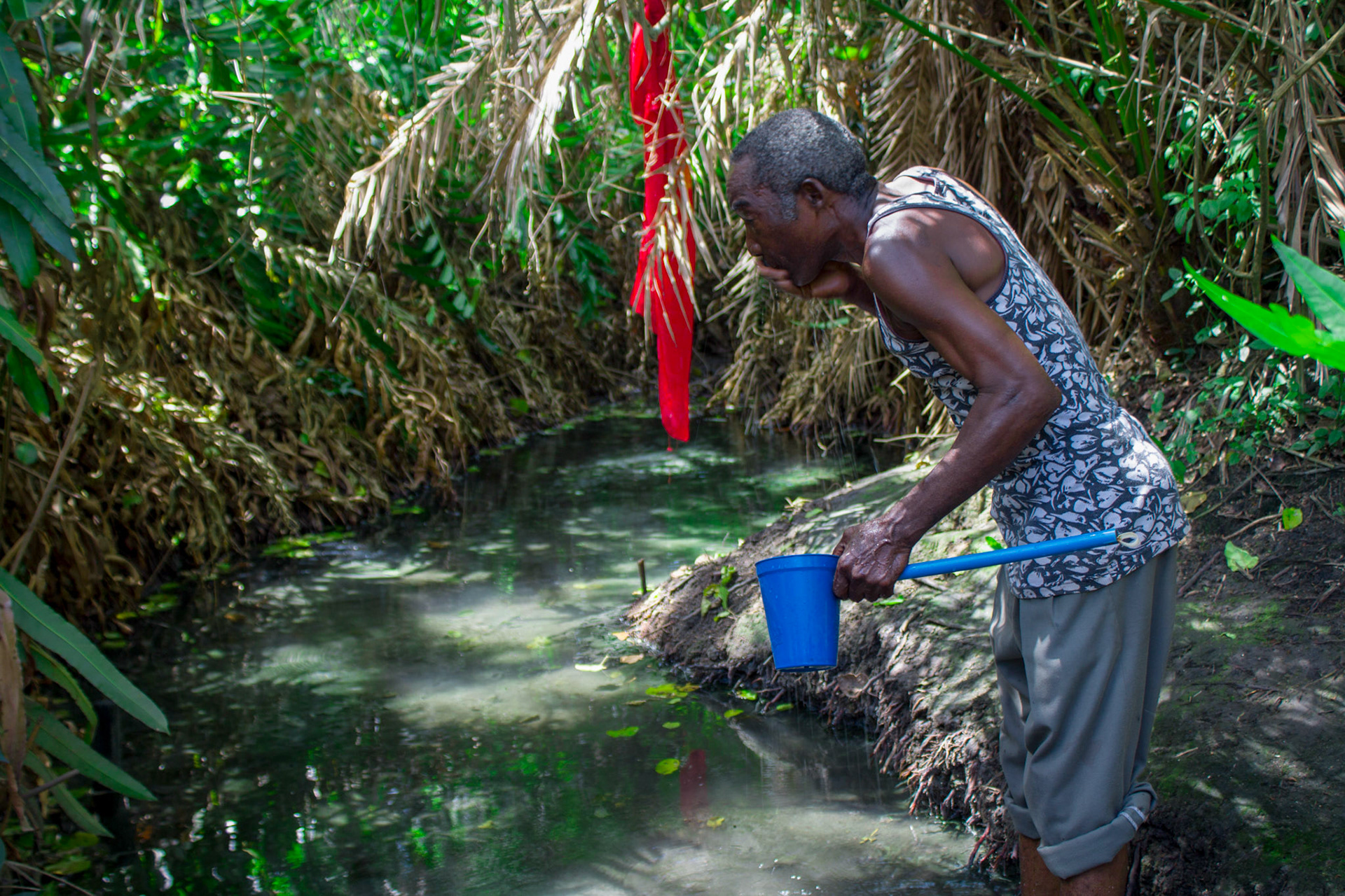 Witch doctor specialised in "albinos" outside of Tanga, Tanzania