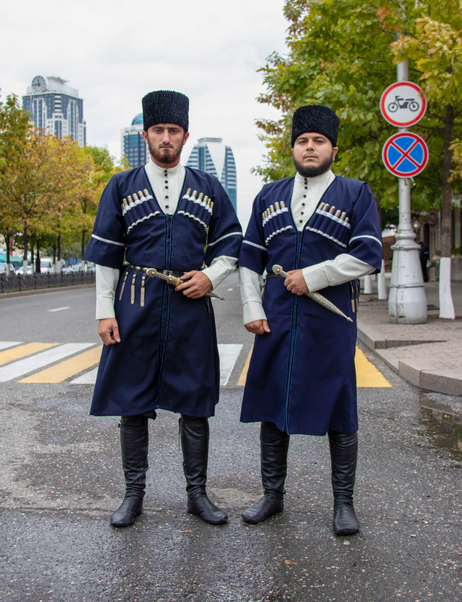 Traditional dresses during the celebrations of Grozny 200 years
