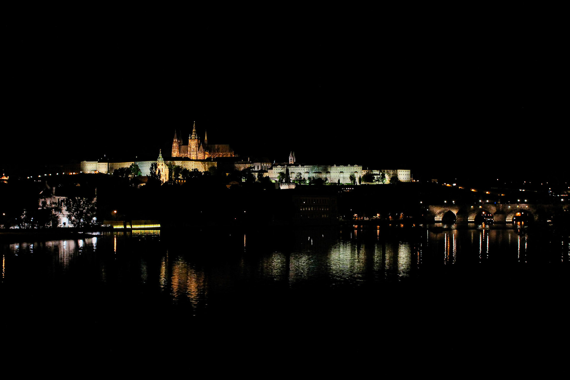 Prague by night