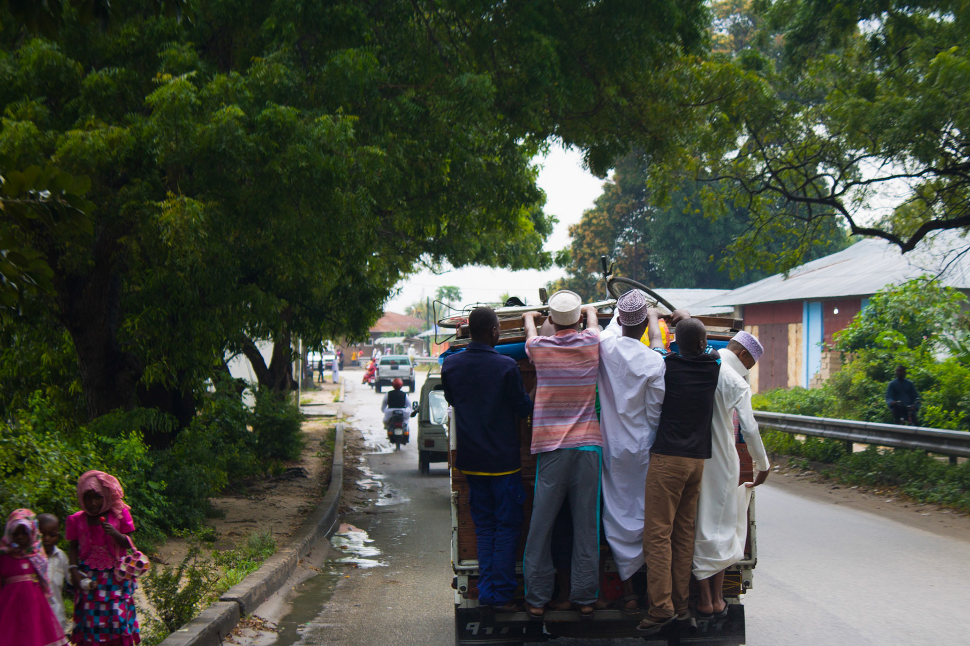 The boys on their way to dress up for Eid, Zanzibar