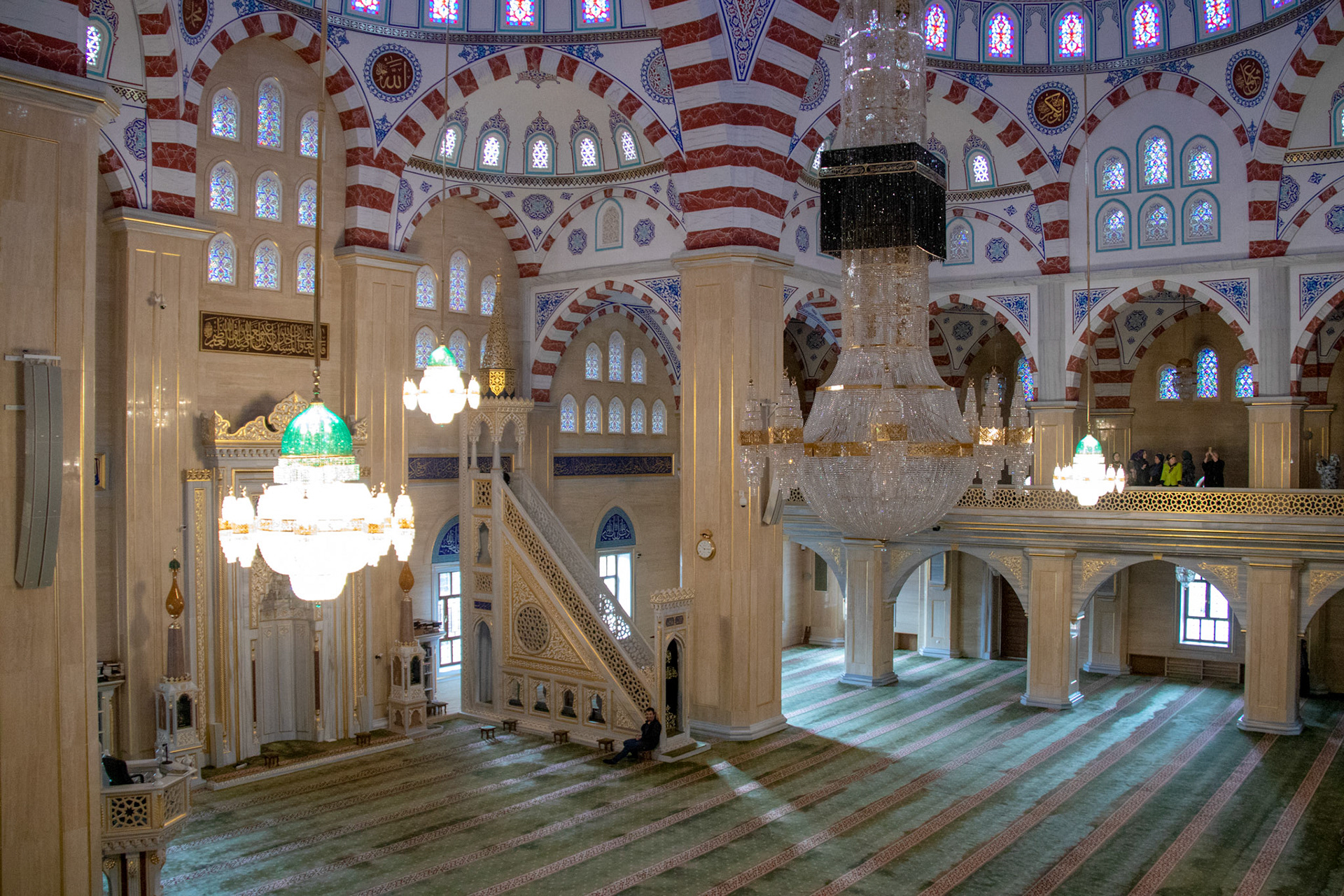 Inside Akhmad Kadyrov Mosque, Grozny