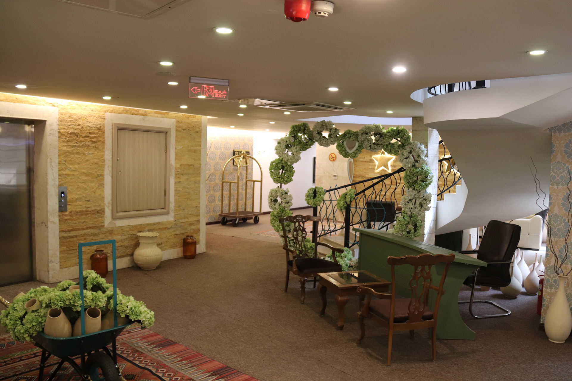 The Welcoming entrance to the Khan Saray hotel, Sulaymaniyya