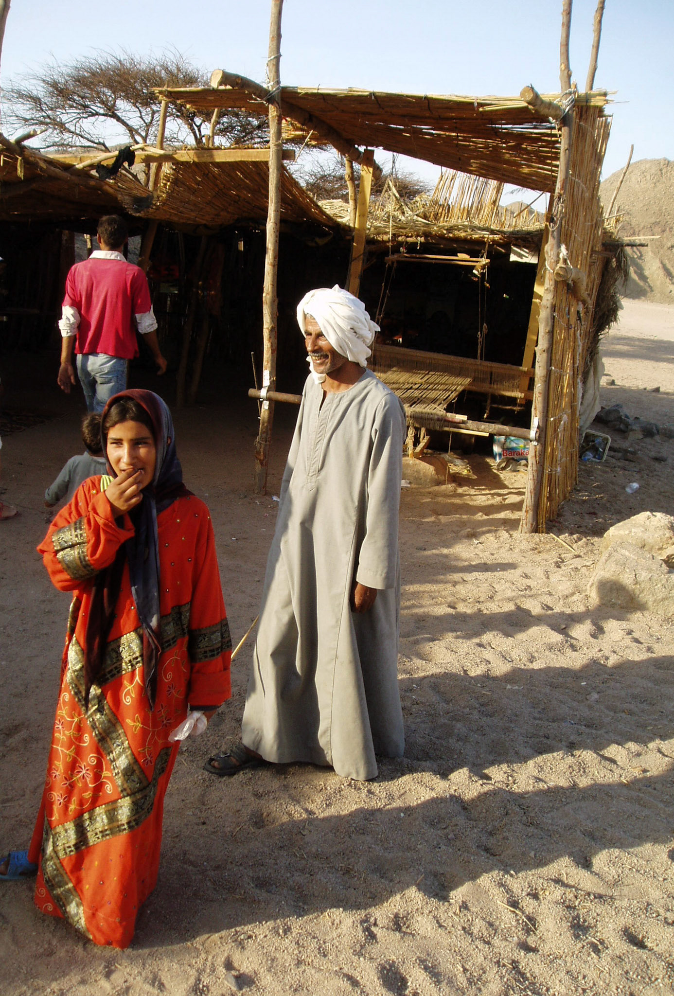 Beduin girl in the Libyan desert in Egypt