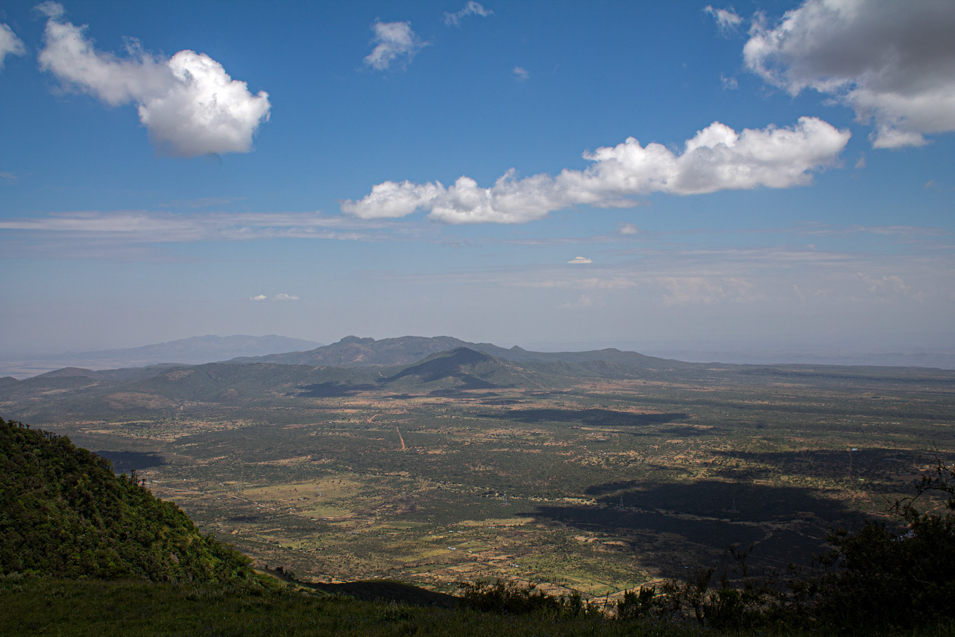 Rift valley seen from top of Ngong hills, Nairobi