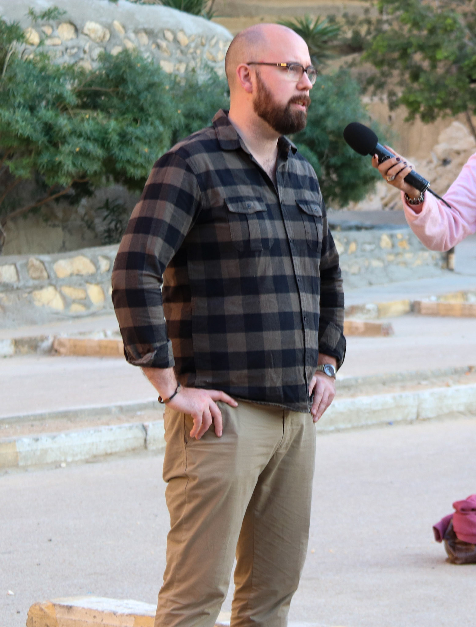 Gave an interview in Cairo on future possibilities of tourism in Egypt