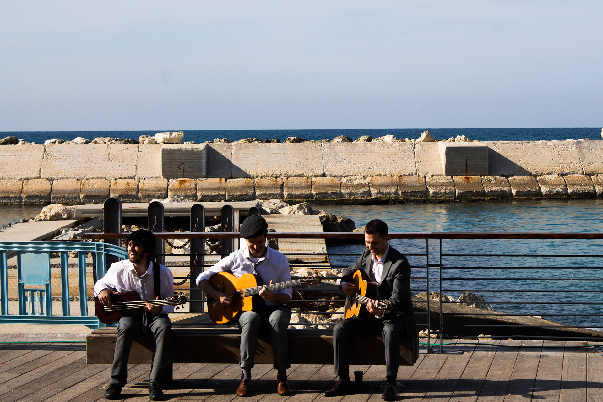 Guys Jamming, Jaffa harbor Tel Aviv