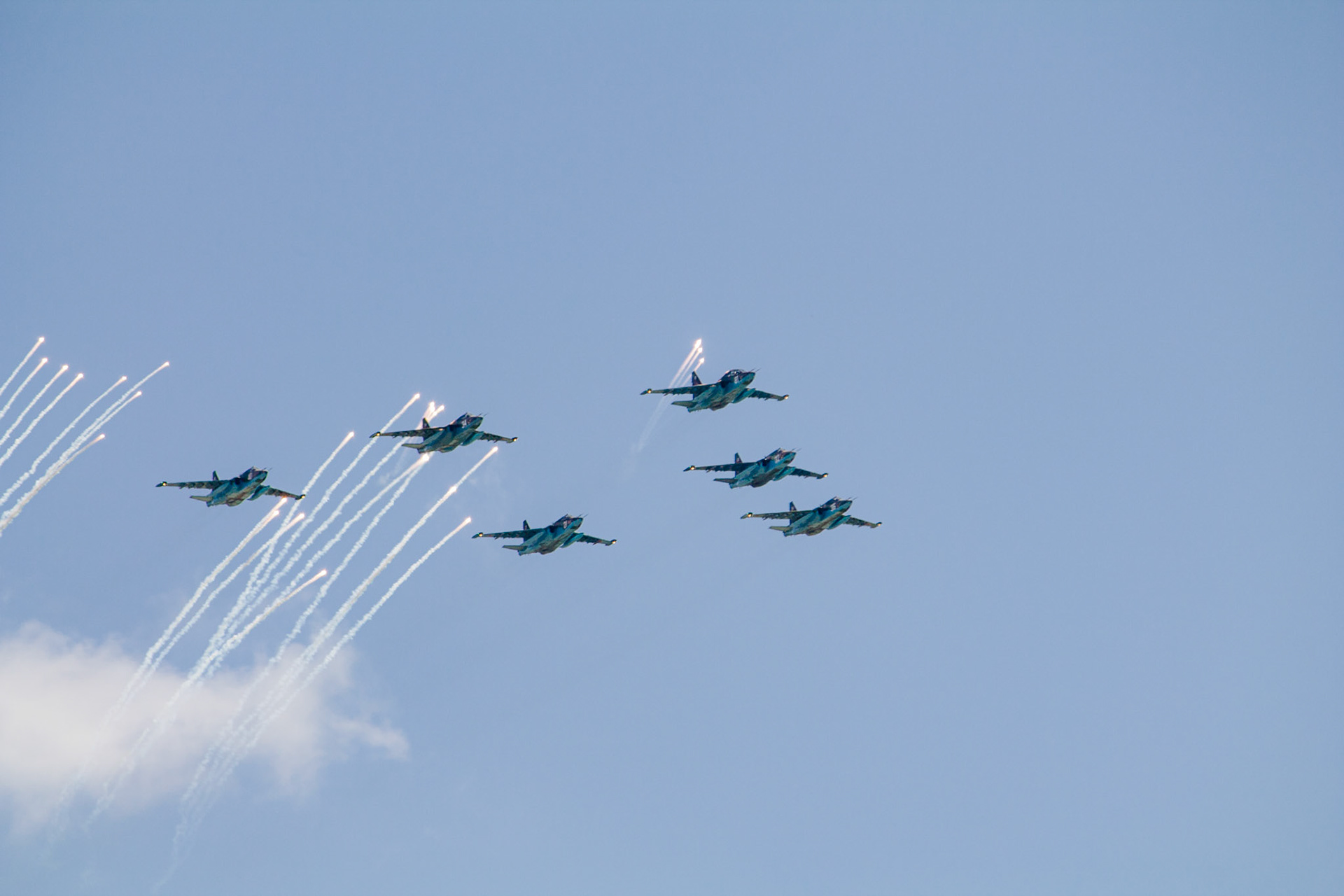 The new Migs during the Victory parade, 2015, Minsk