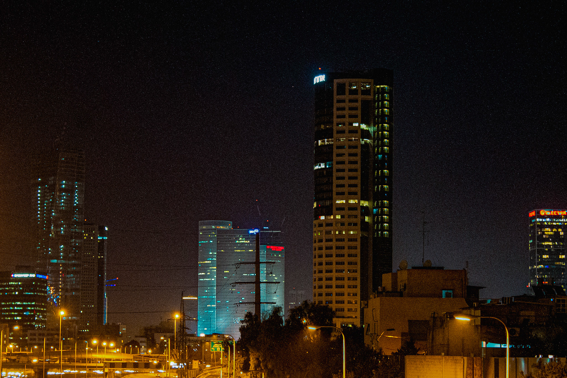 Tel Aviv by night, Israel