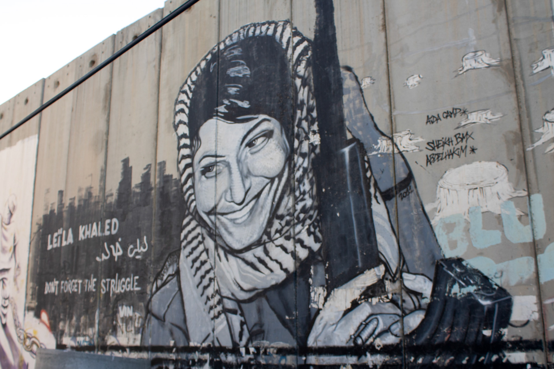 Mural on the wall of separation, Betlehem