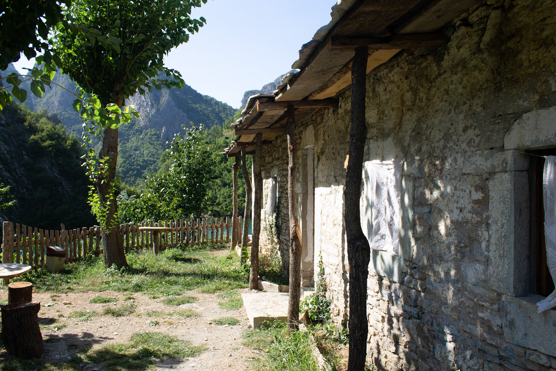 B&amp;B along lake Koman, Albania