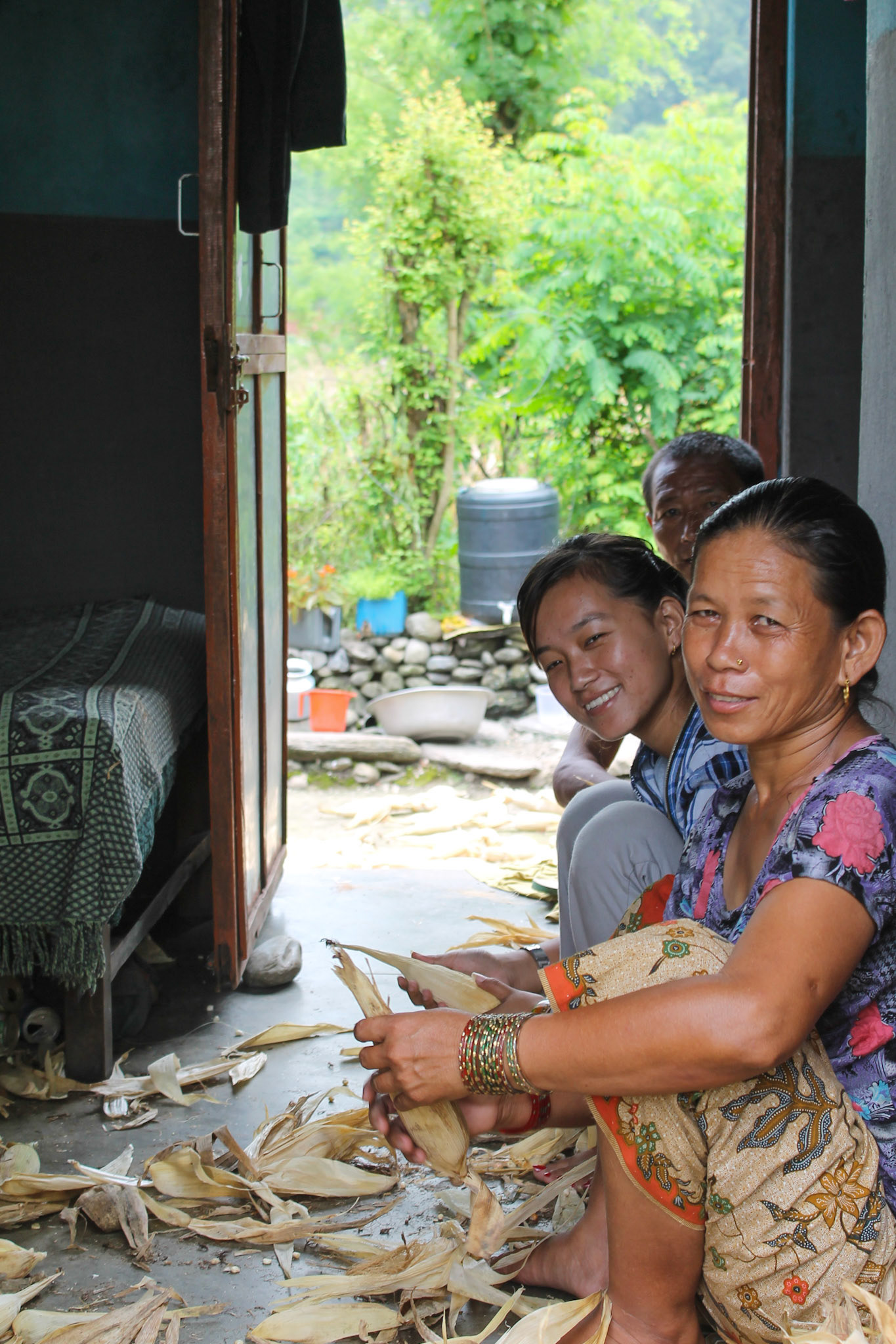 Visiting a family, Gandaki Province