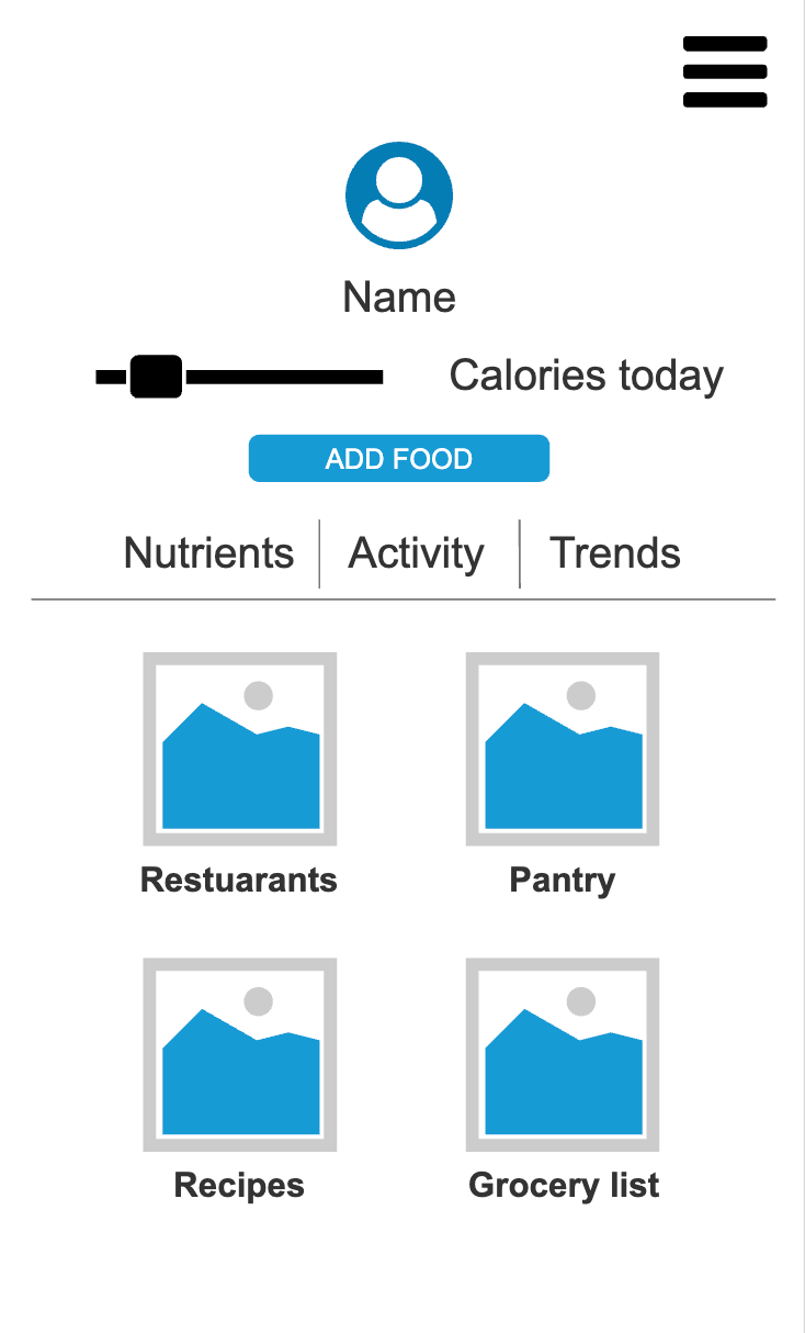 Home Page - Wireframe