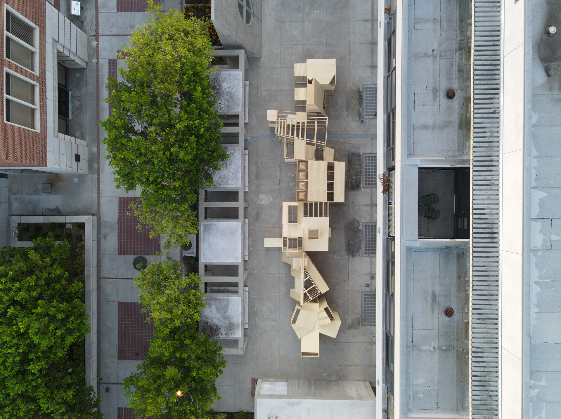 drone shot - full resolution study enfilade