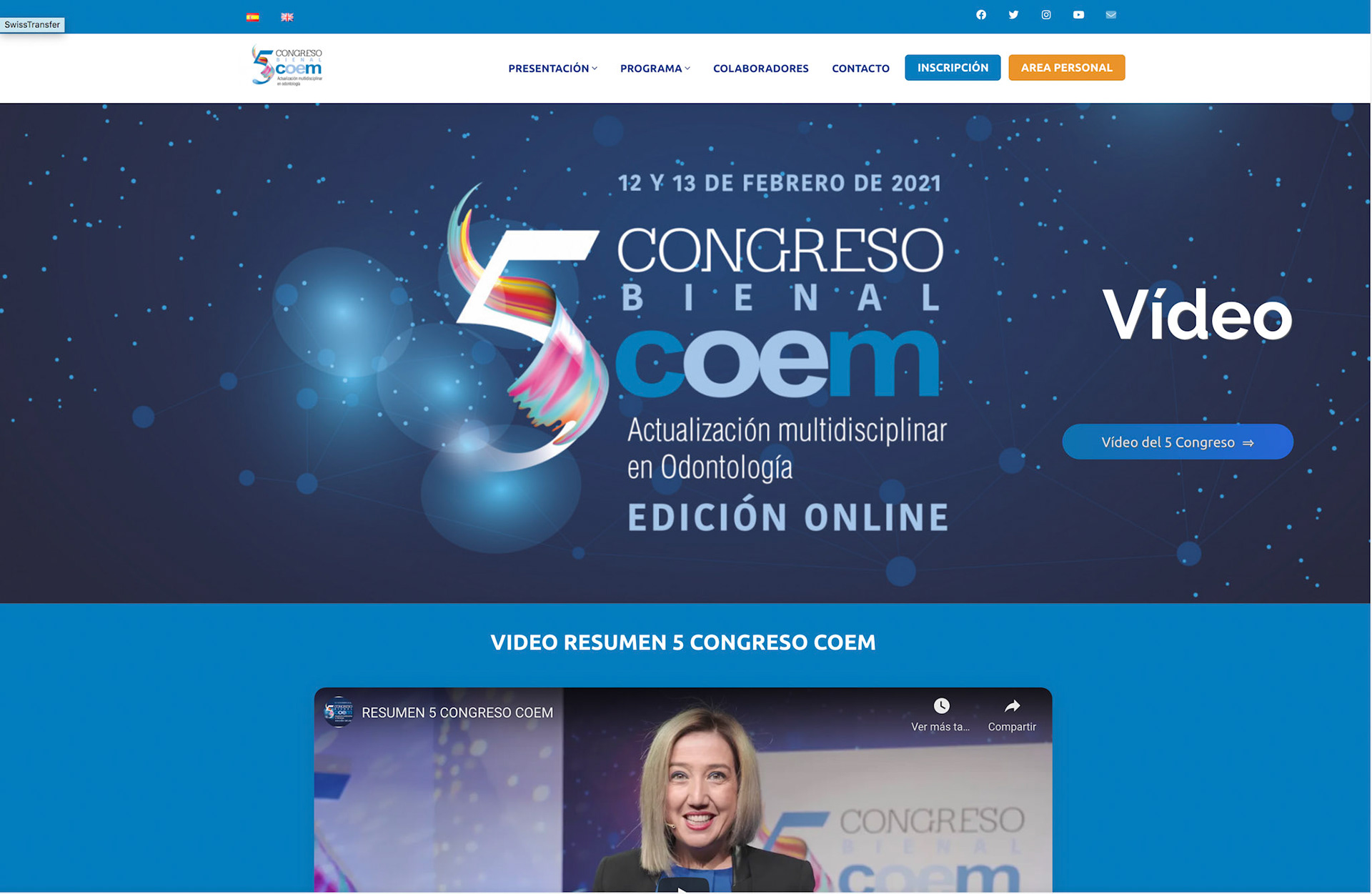 5º Congreso Bienal COEM - Edición Online