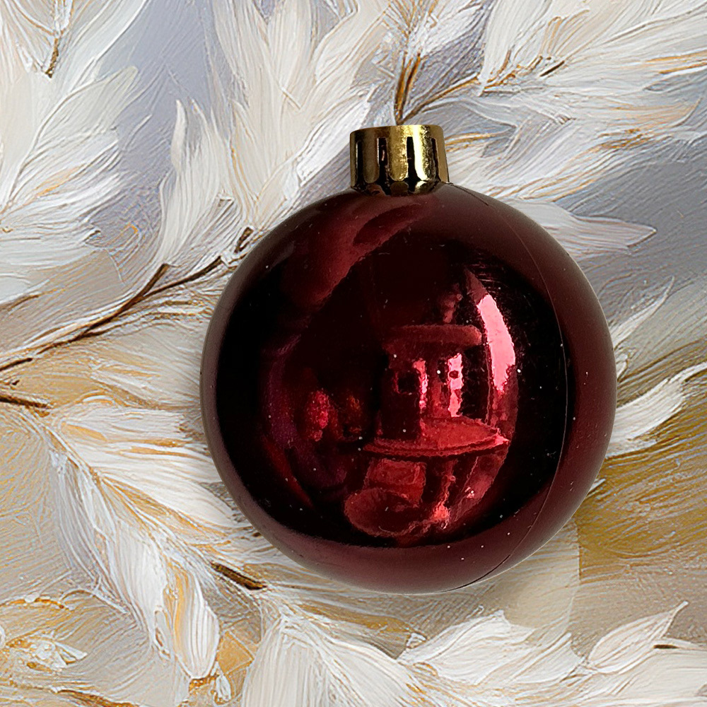 Maroon Gloss | Shatterproof | 5.5 cm |  1 Available |