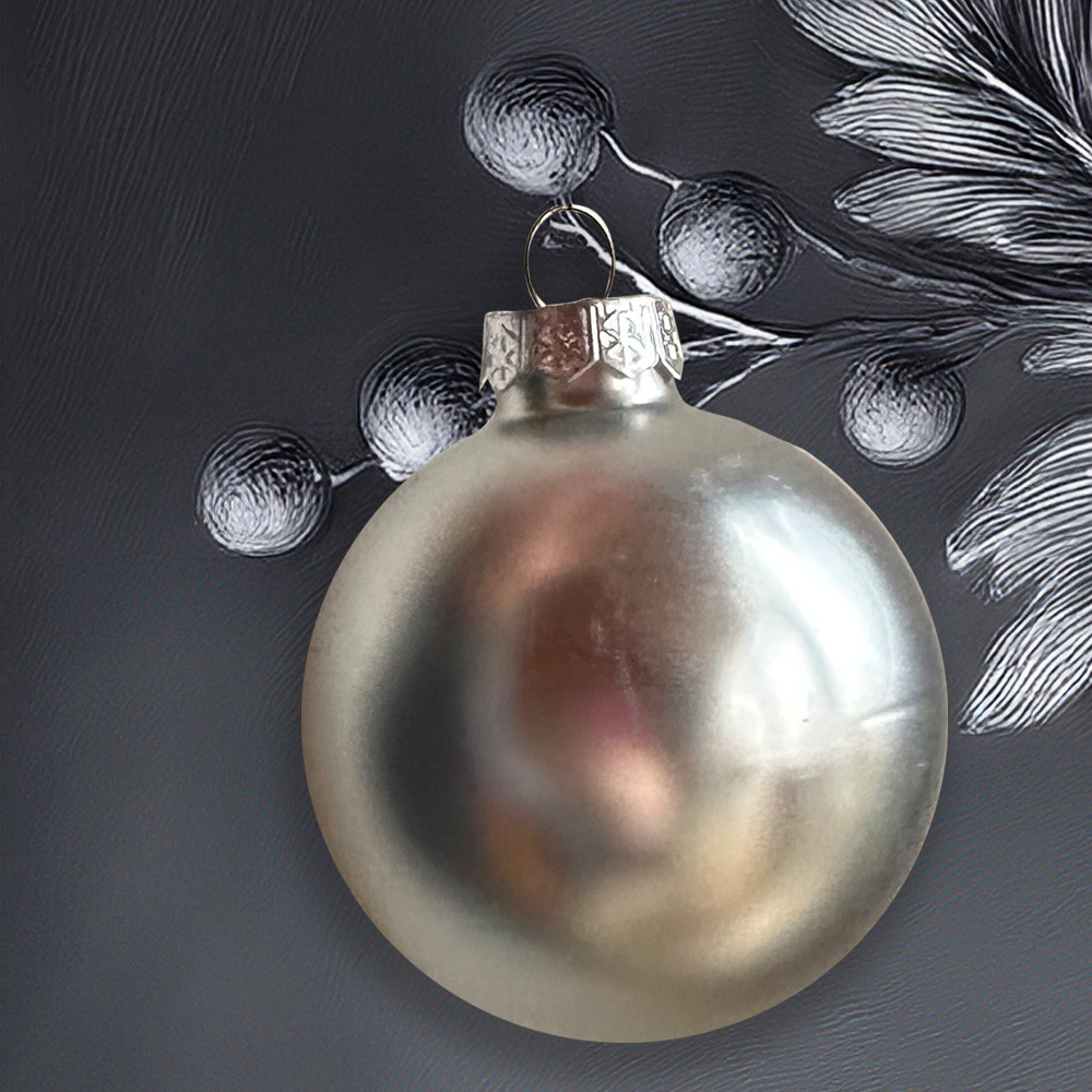 Silver Matte | Glass | 5 cm | 1 Available |