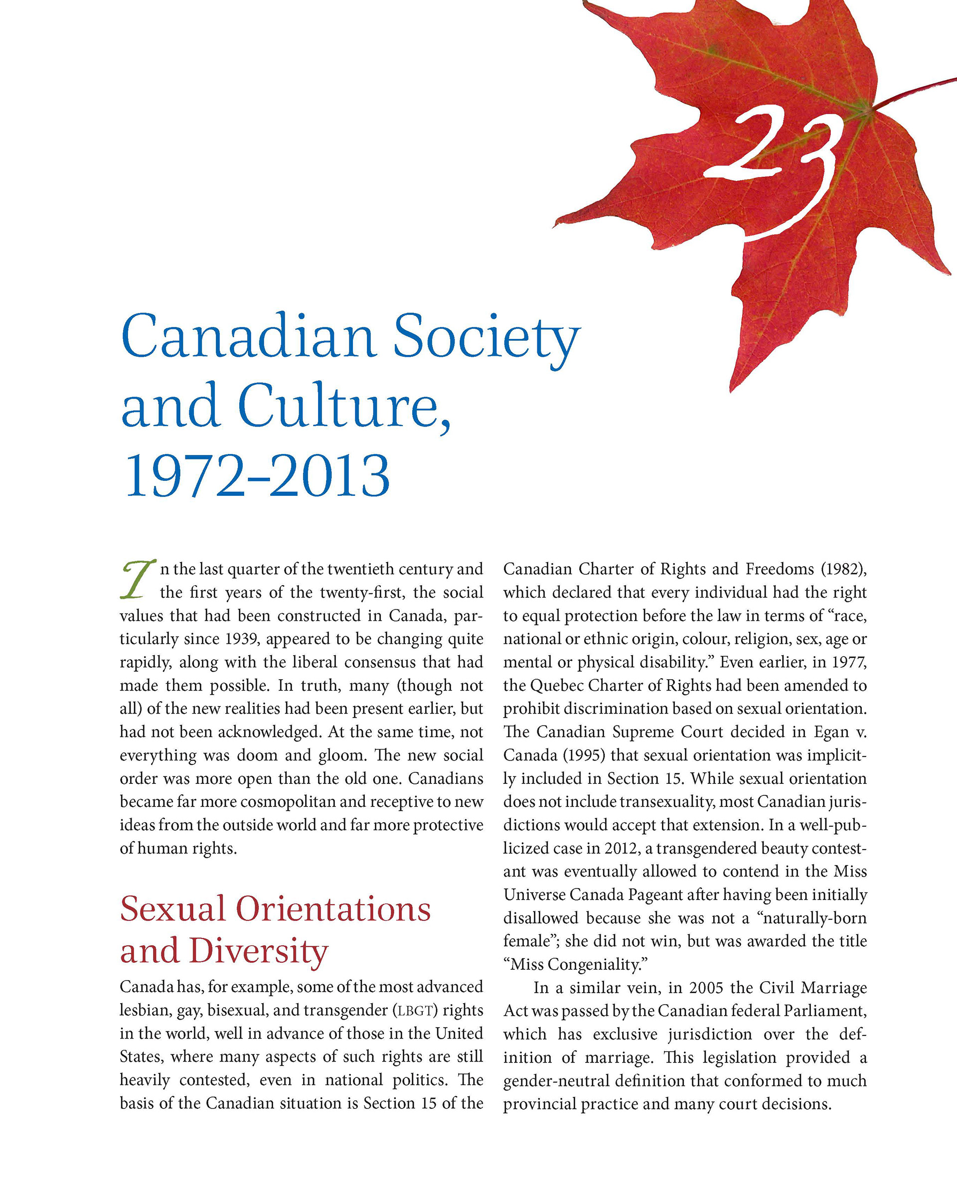 Chapter opener sample from The Peoples of Canada, A Pre and Post Confederation, Fourth Edition