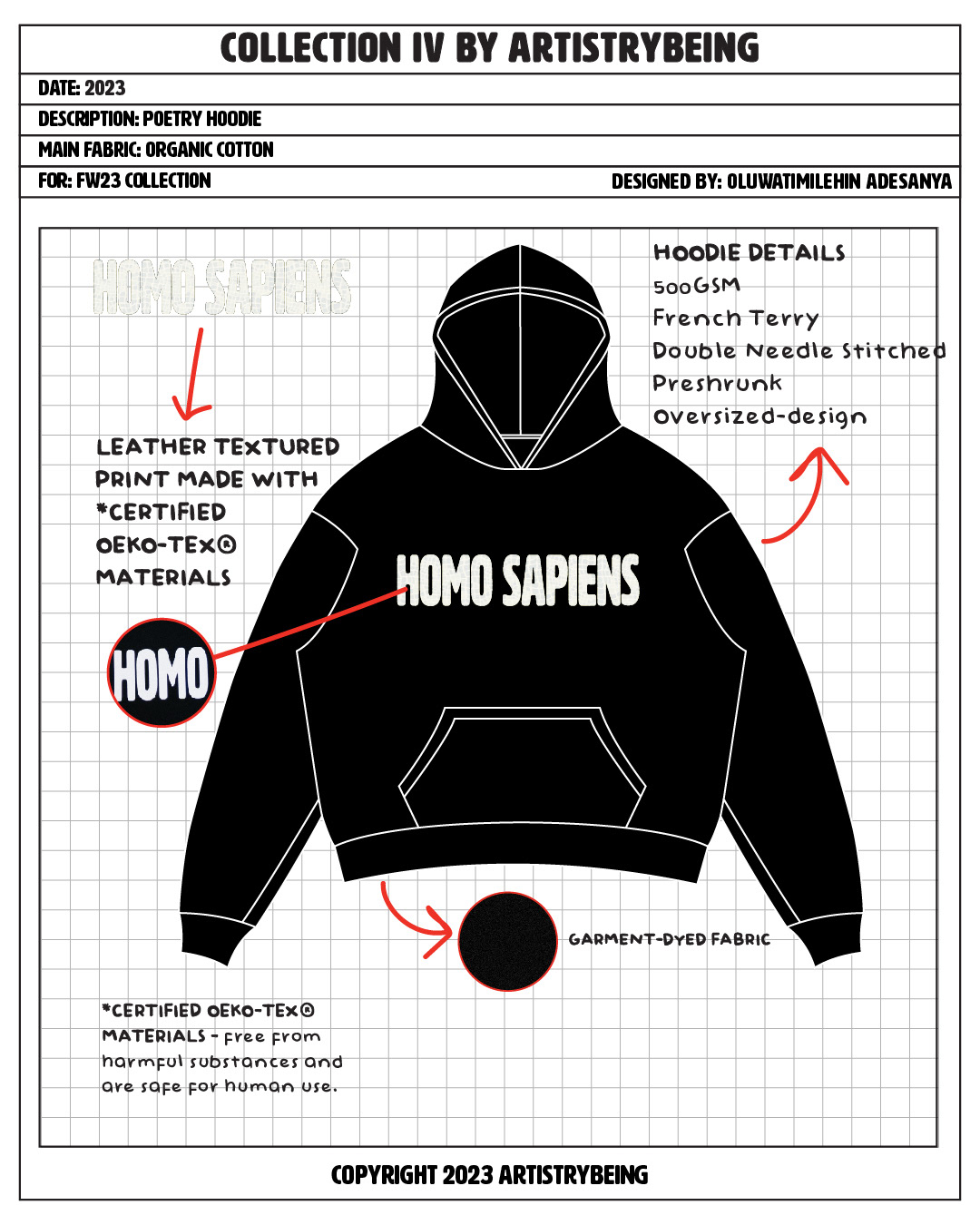 FW23 Poetry Hoodie