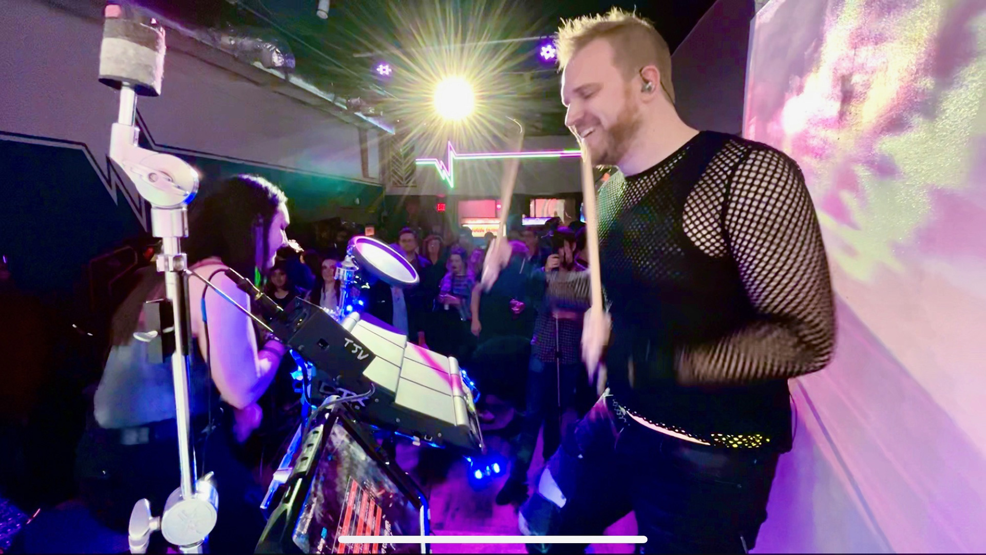 At Wonderville, Brooklyn, with electro-pop artist Zoe Briskey