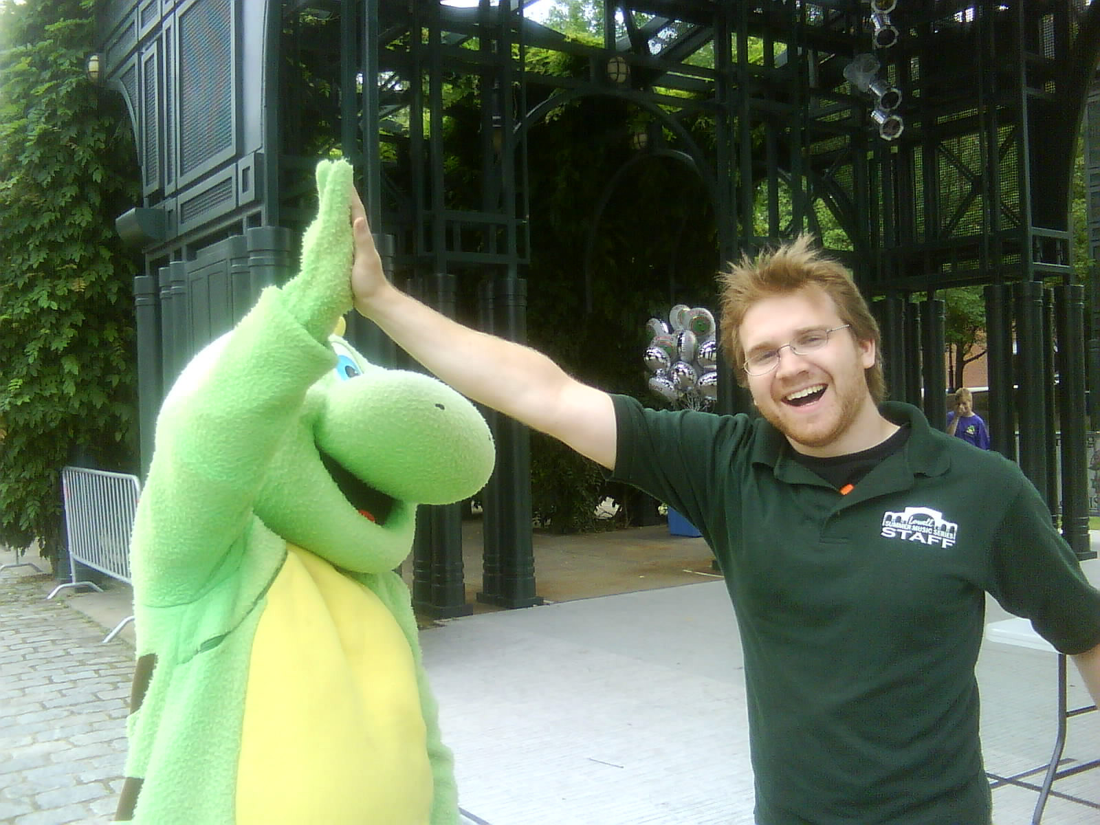 As a stage tech circa 2008 at the Lowell National Park