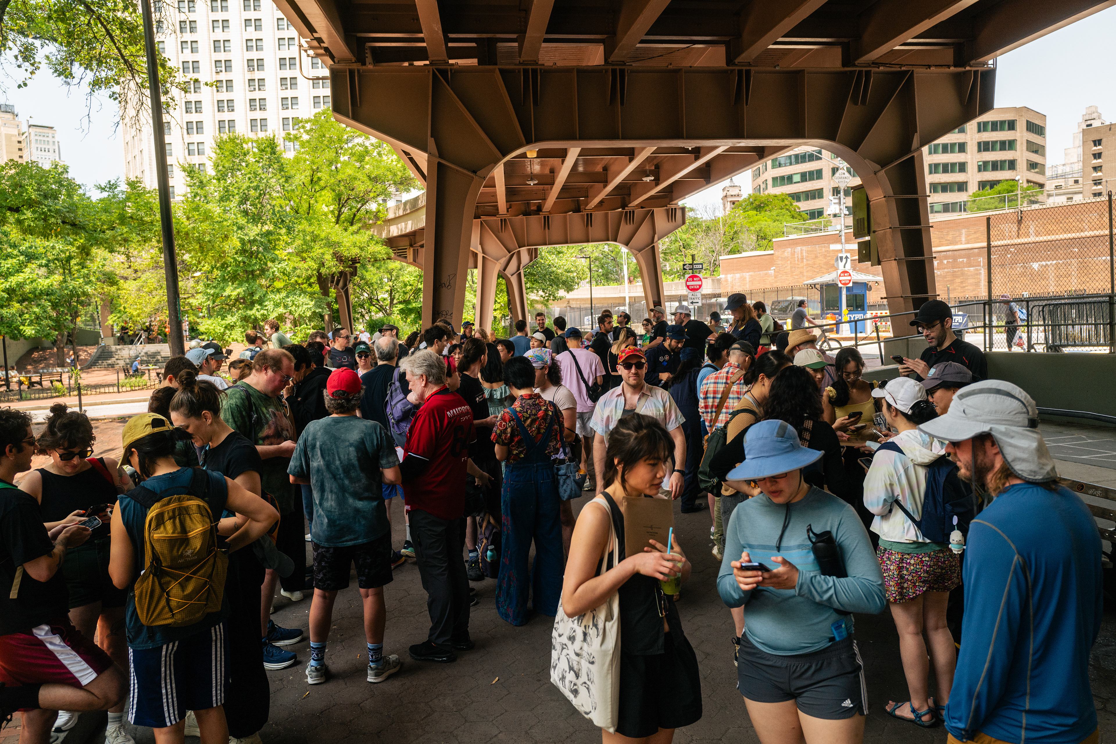 Participants at The Great Gotham Challenge in Gotham Park 2026. Photo by Jeremy Stanley